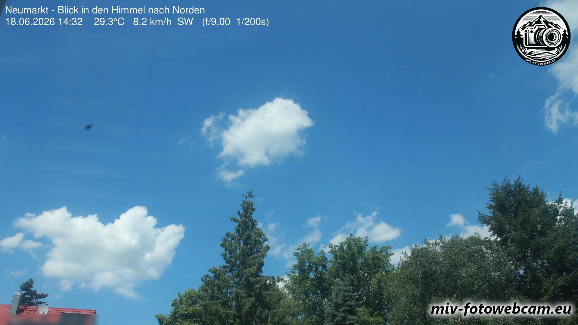 Archiv Foto Neumarkt in der Oberpfalz: Wetter-Webcam Norden
