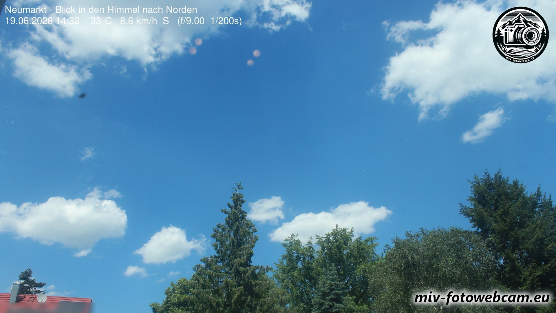 Archiv Foto Neumarkt in der Oberpfalz: Wetter-Webcam Norden