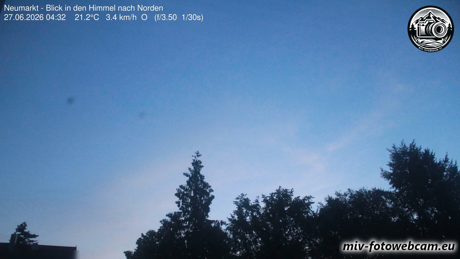 Archiv Foto Neumarkt in der Oberpfalz: Wetter-Webcam Norden