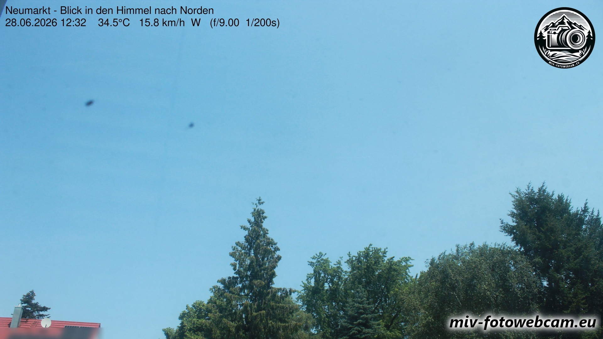 Archiv Foto Neumarkt in der Oberpfalz: Wetter-Webcam Norden