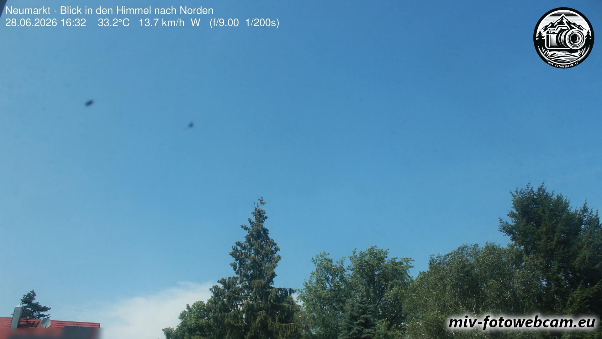 Archiv Foto Neumarkt in der Oberpfalz: Wetter-Webcam Norden