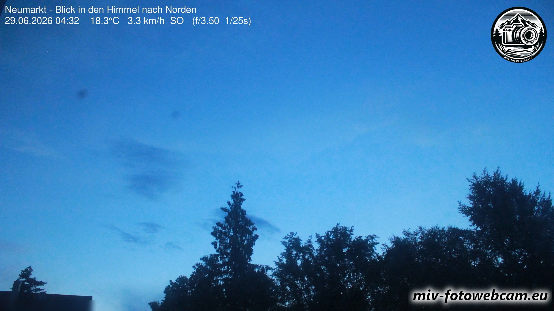 Archiv Foto Neumarkt in der Oberpfalz: Wetter-Webcam Norden