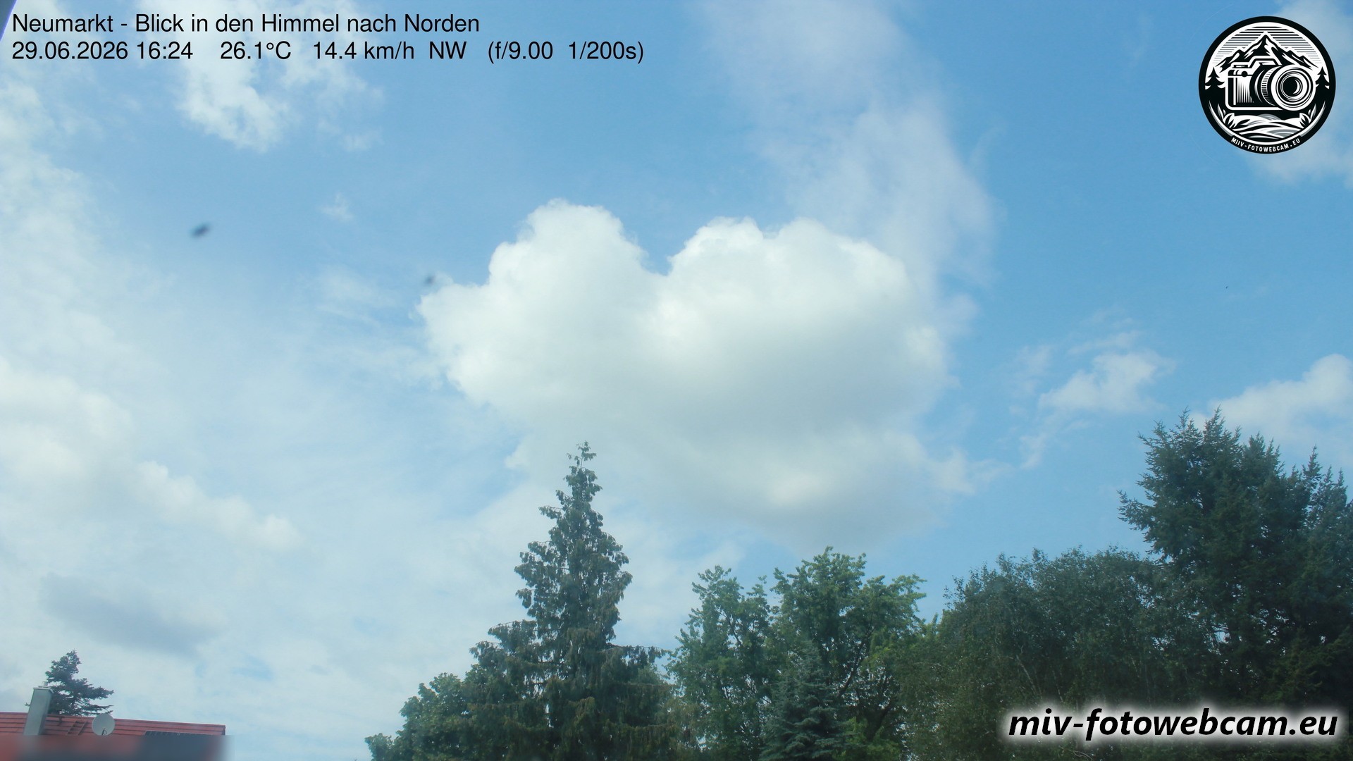 Archiv Foto Neumarkt in der Oberpfalz: Wetter-Webcam Norden