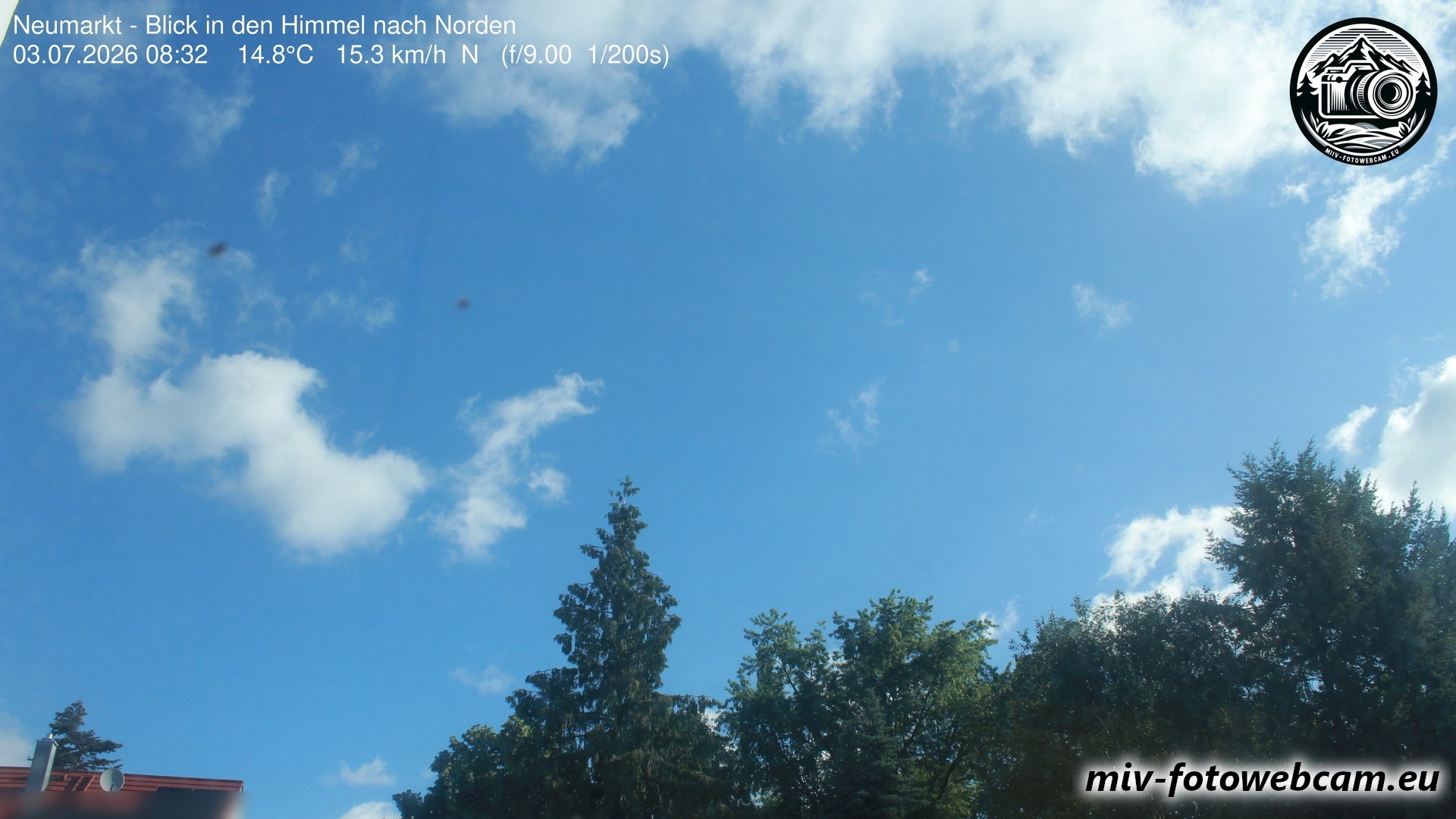 Archiv Foto Neumarkt in der Oberpfalz: Wetter-Webcam Norden
