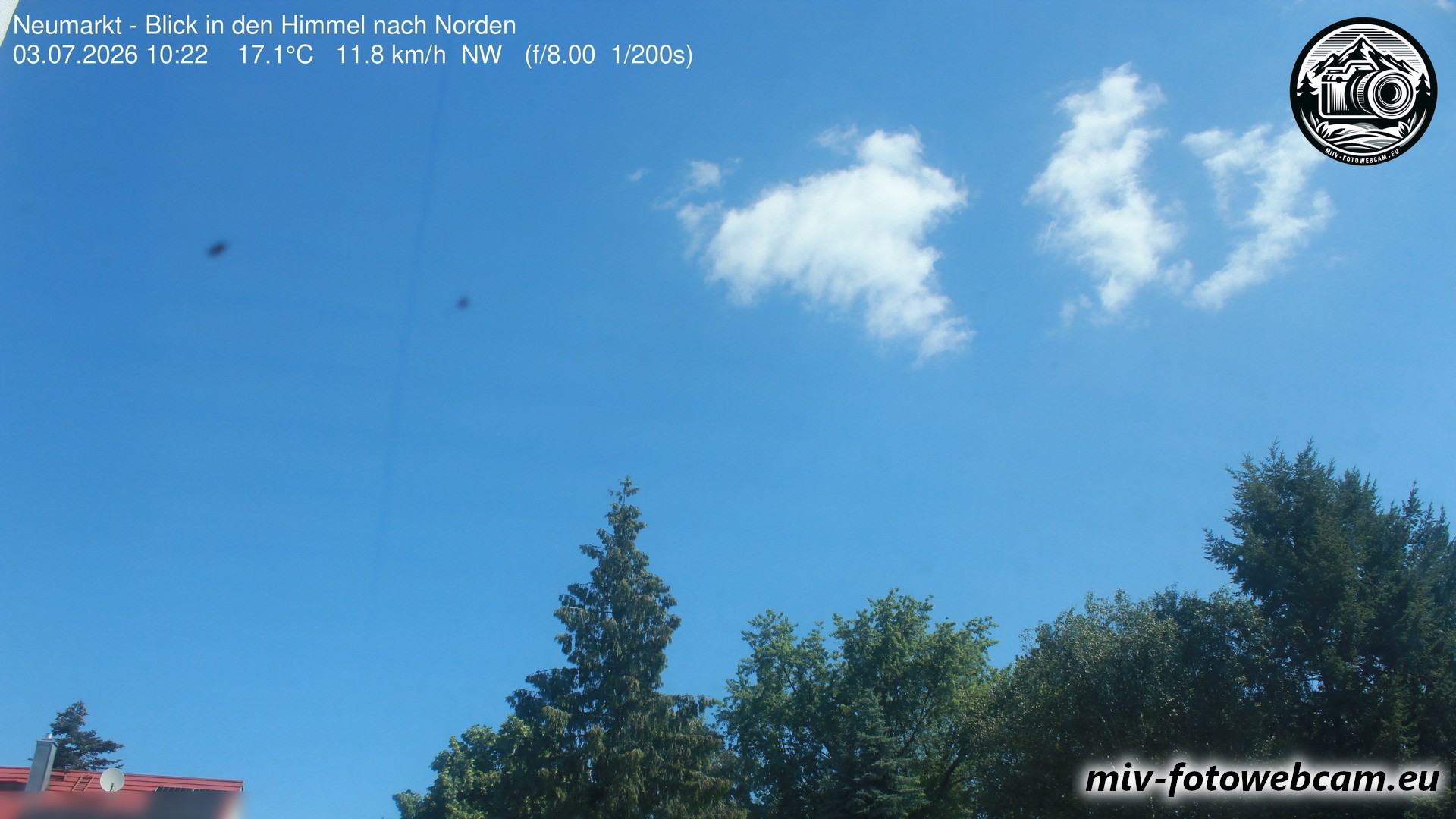 Archiv Foto Neumarkt in der Oberpfalz: Wetter-Webcam Norden