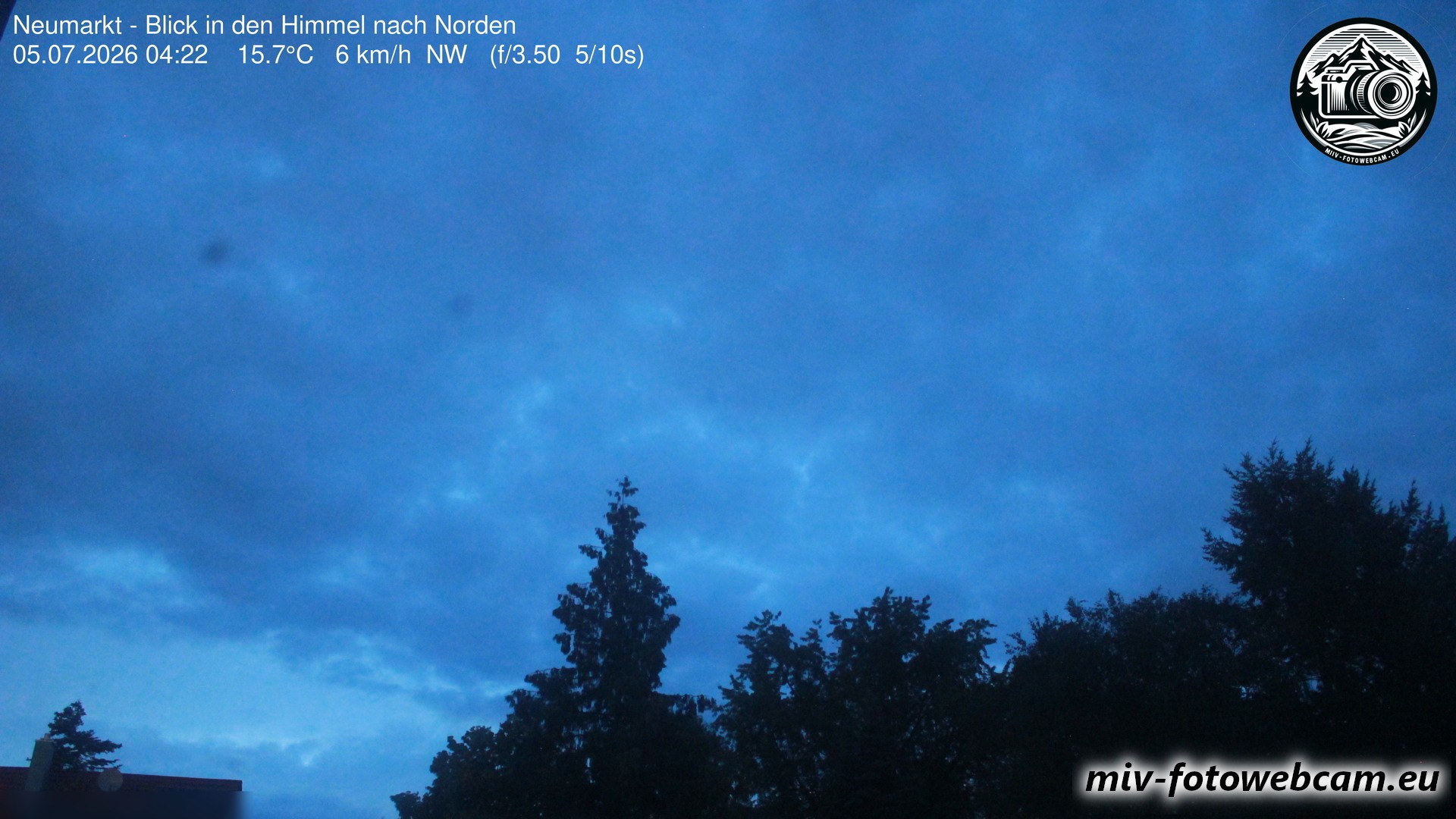 Archiv Foto Neumarkt in der Oberpfalz: Wetter-Webcam Norden