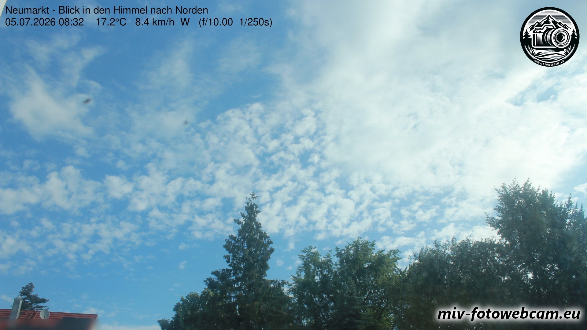 Archiv Foto Neumarkt in der Oberpfalz: Wetter-Webcam Norden