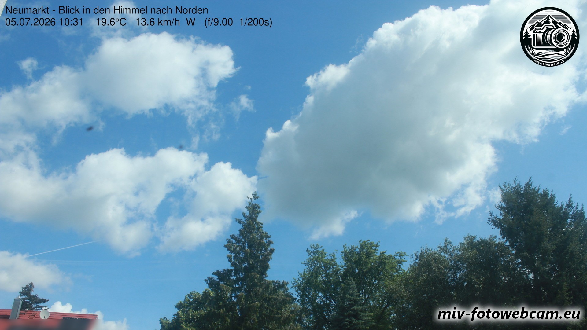 Archiv Foto Neumarkt in der Oberpfalz: Wetter-Webcam Norden