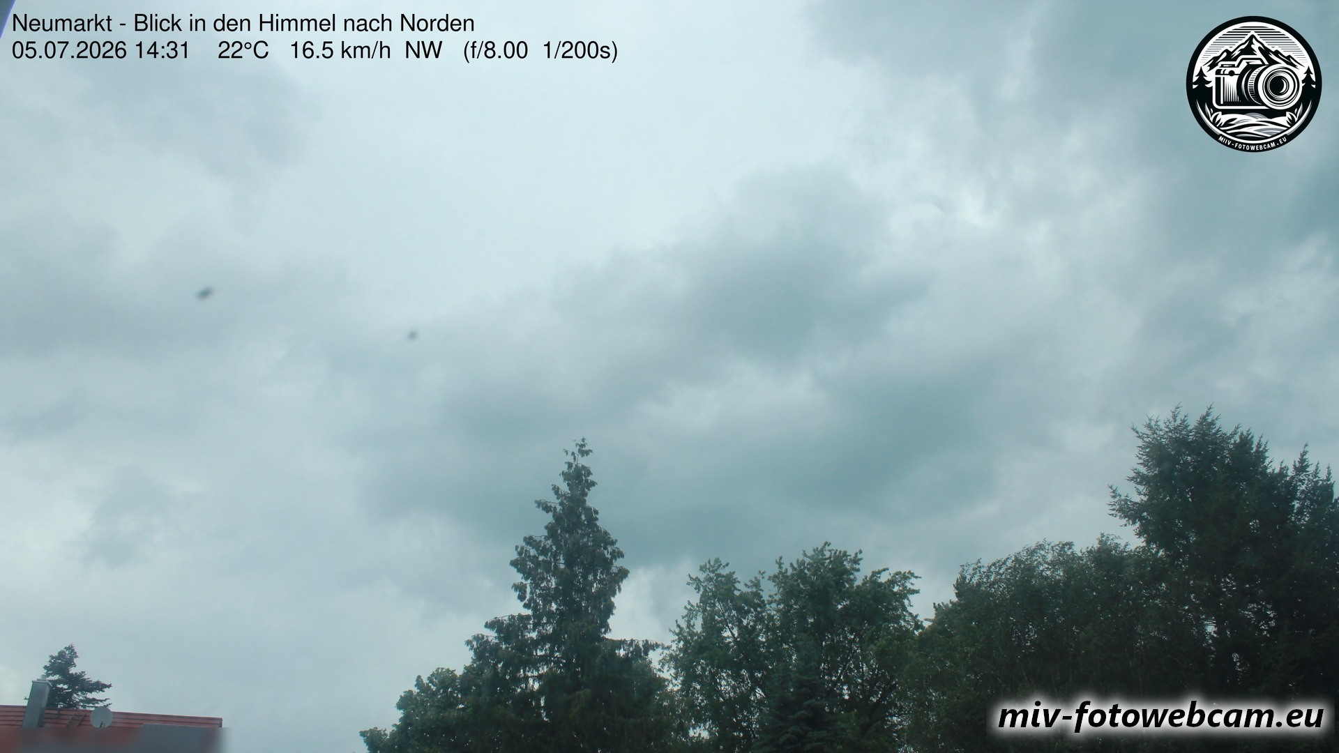 Archiv Foto Neumarkt in der Oberpfalz: Wetter-Webcam Norden