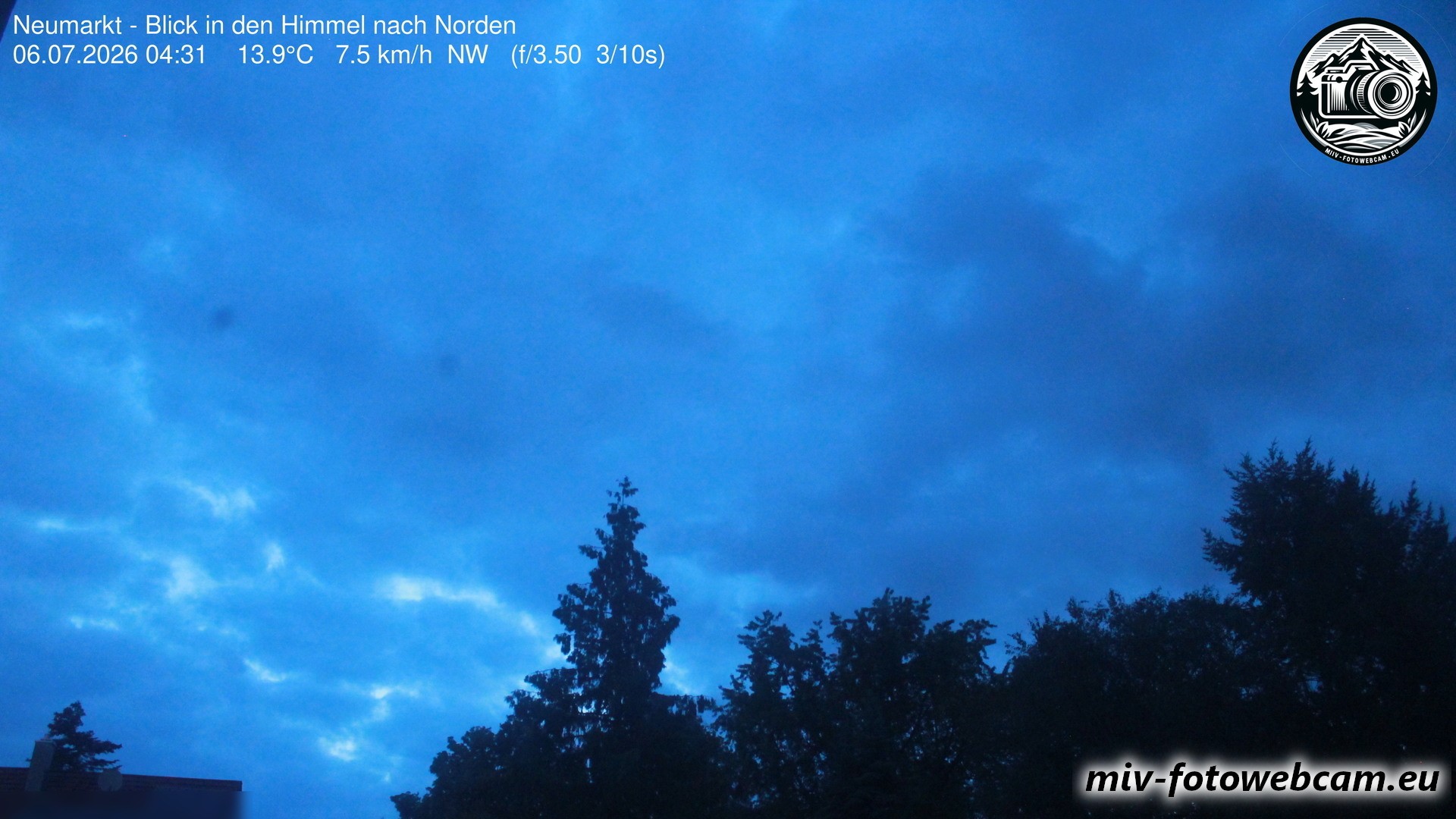 Archiv Foto Neumarkt in der Oberpfalz: Wetter-Webcam Norden