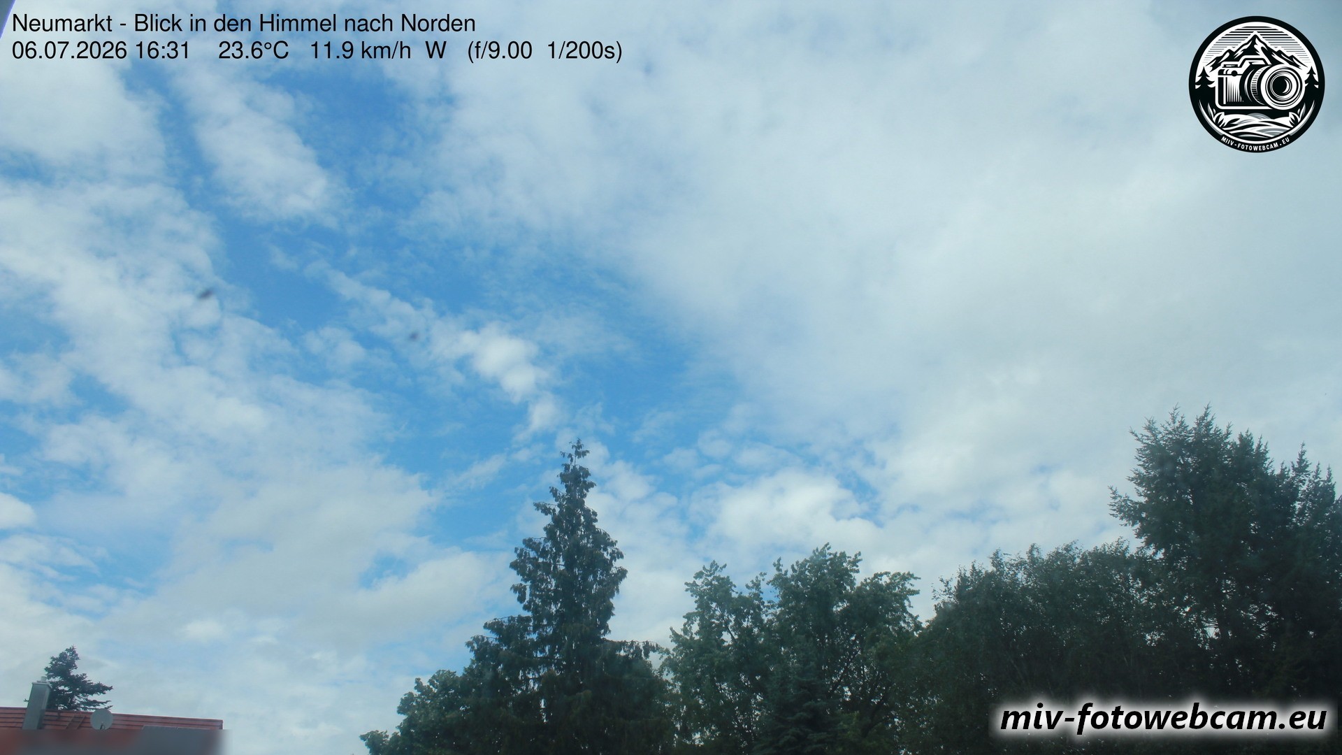 Archiv Foto Neumarkt in der Oberpfalz: Wetter-Webcam Norden