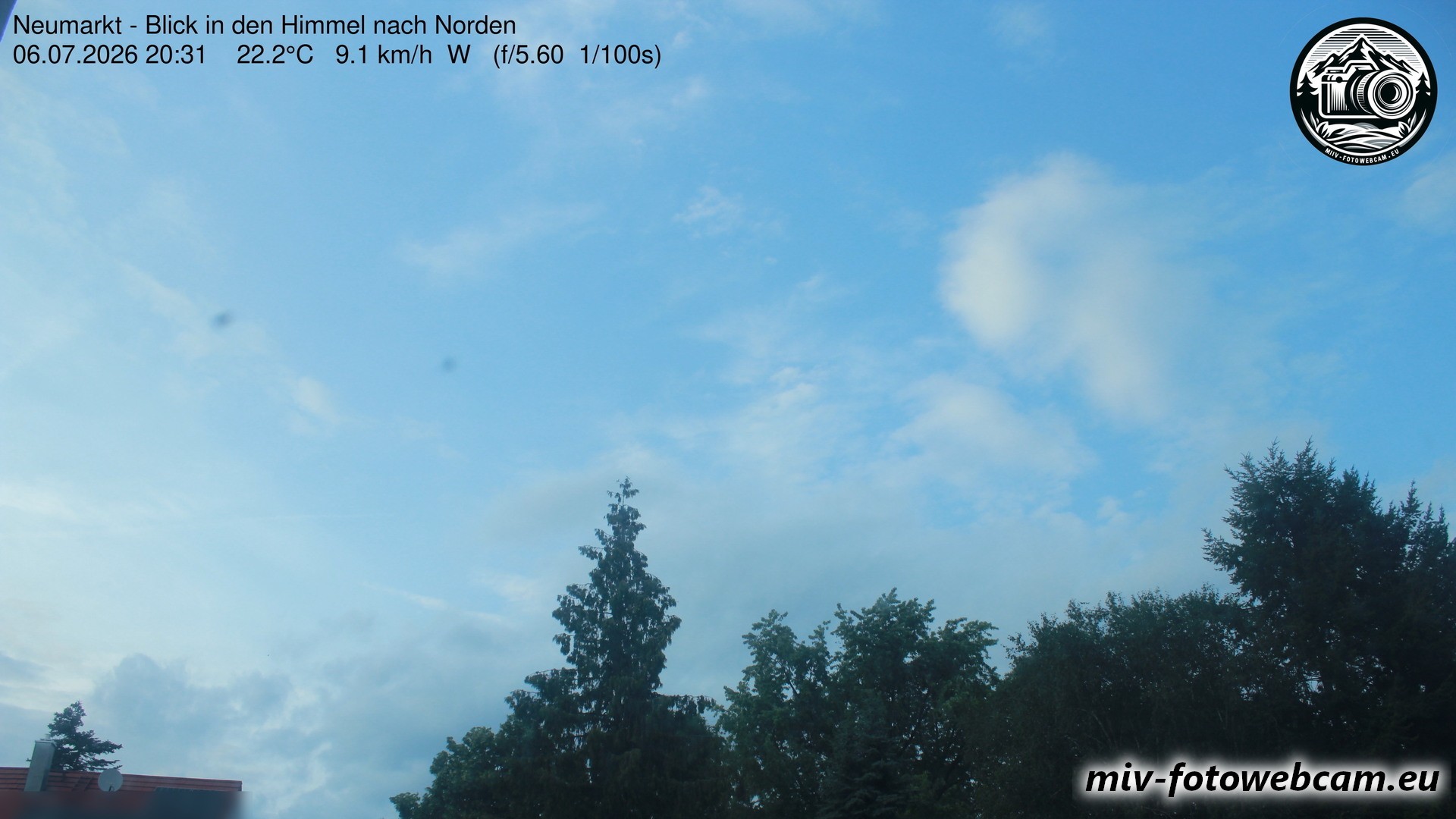 Archiv Foto Neumarkt in der Oberpfalz: Wetter-Webcam Norden
