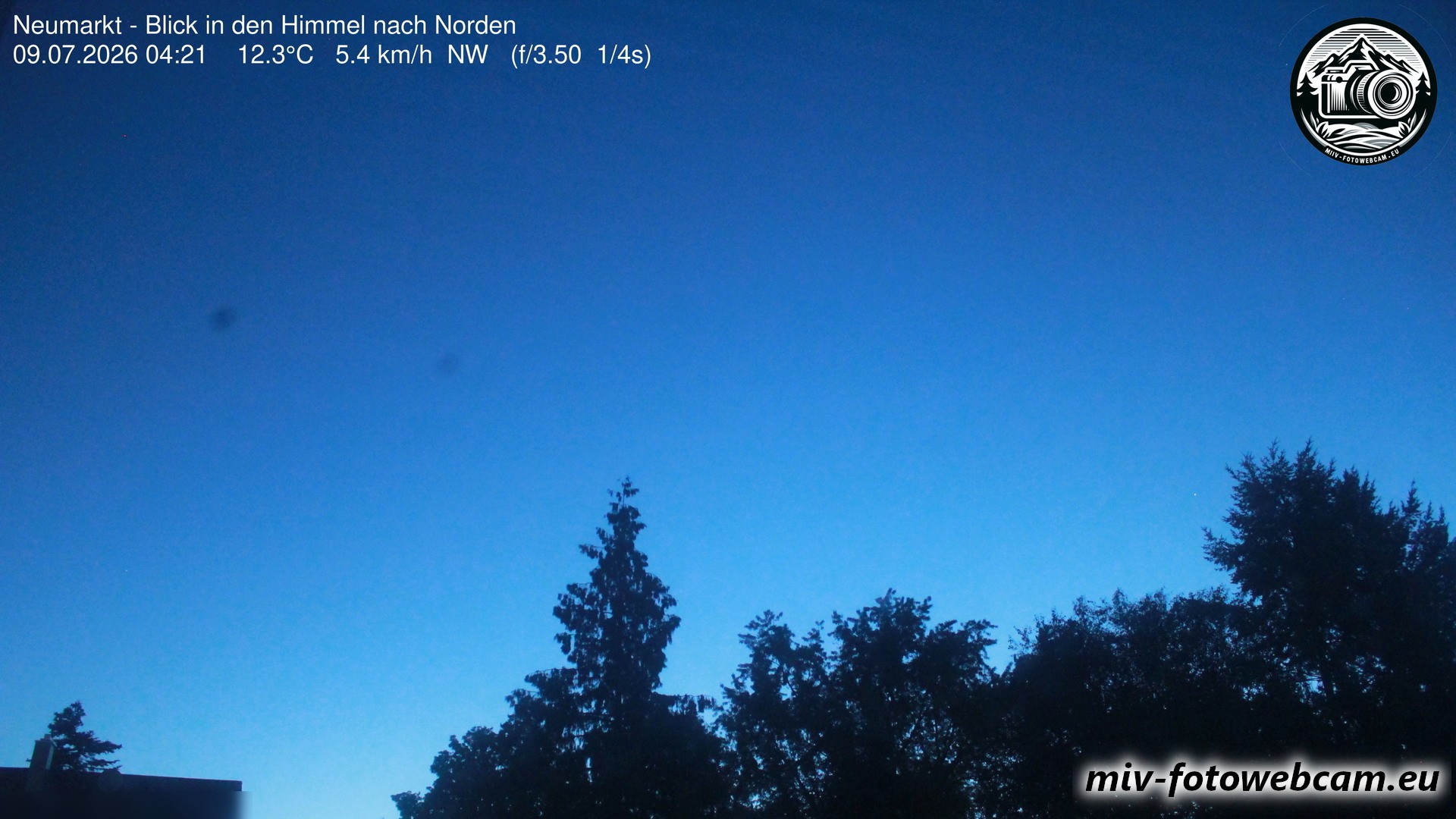Archiv Foto Neumarkt in der Oberpfalz: Wetter-Webcam Norden