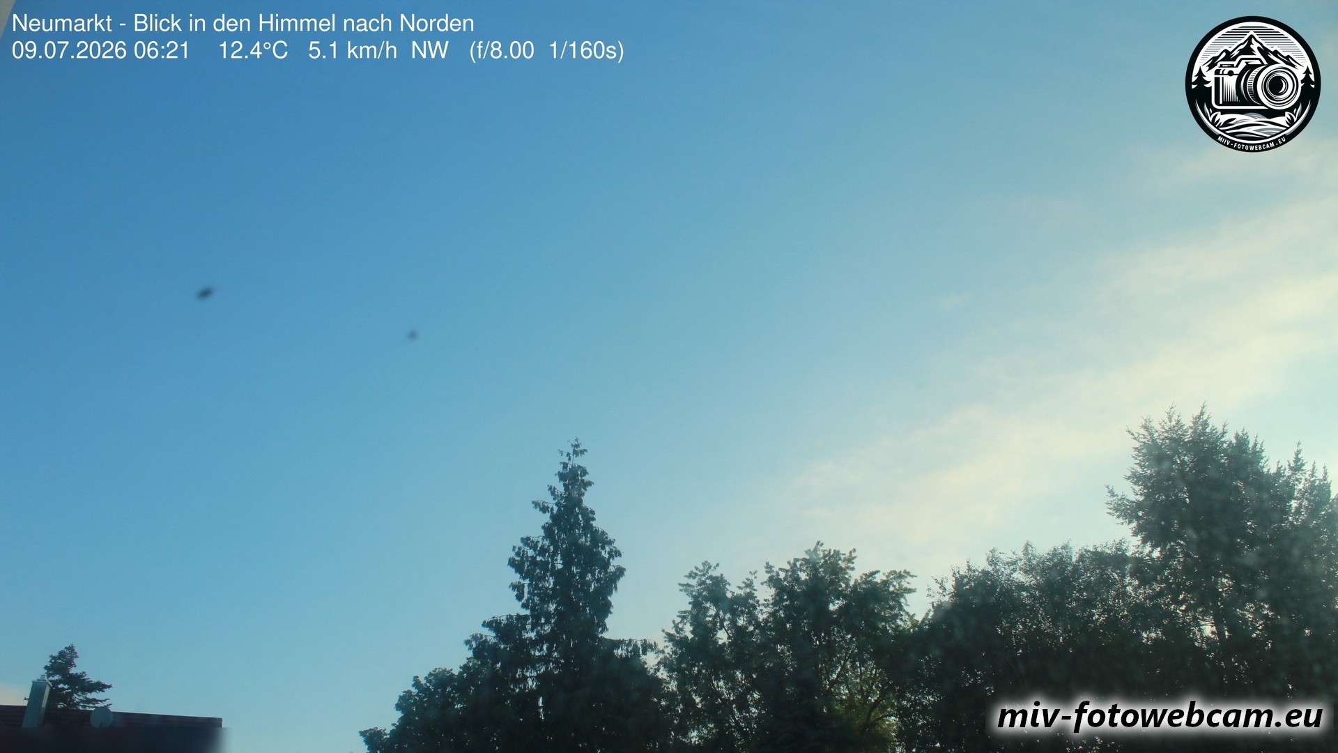 Archiv Foto Neumarkt in der Oberpfalz: Wetter-Webcam Norden