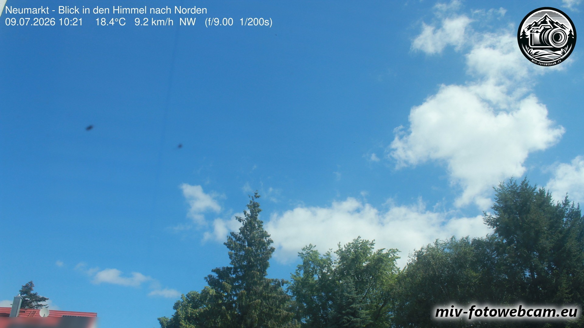 Archiv Foto Neumarkt in der Oberpfalz: Wetter-Webcam Norden