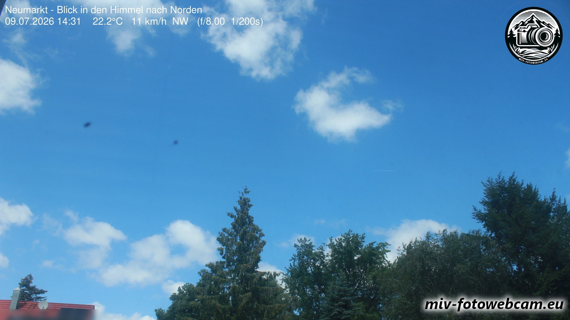 Archiv Foto Neumarkt in der Oberpfalz: Wetter-Webcam Norden