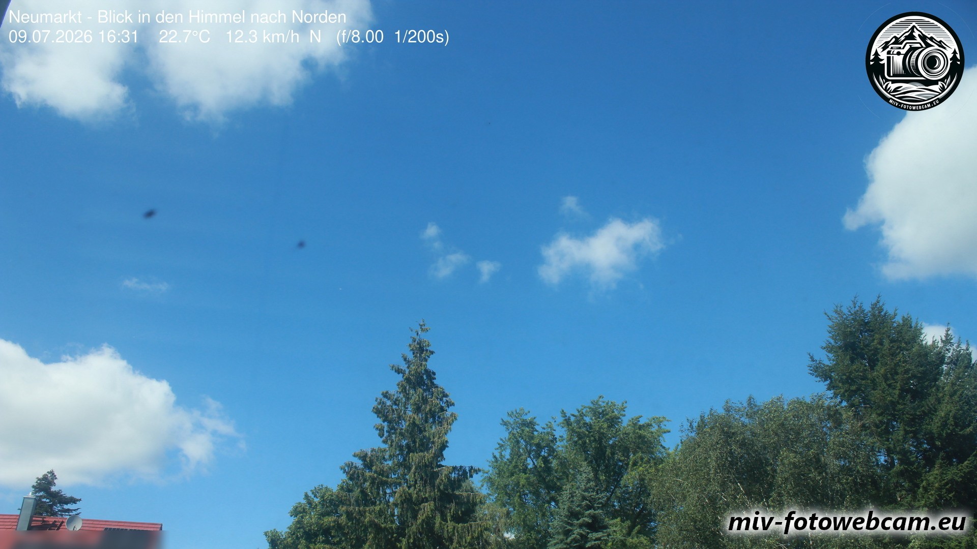 Archiv Foto Neumarkt in der Oberpfalz: Wetter-Webcam Norden