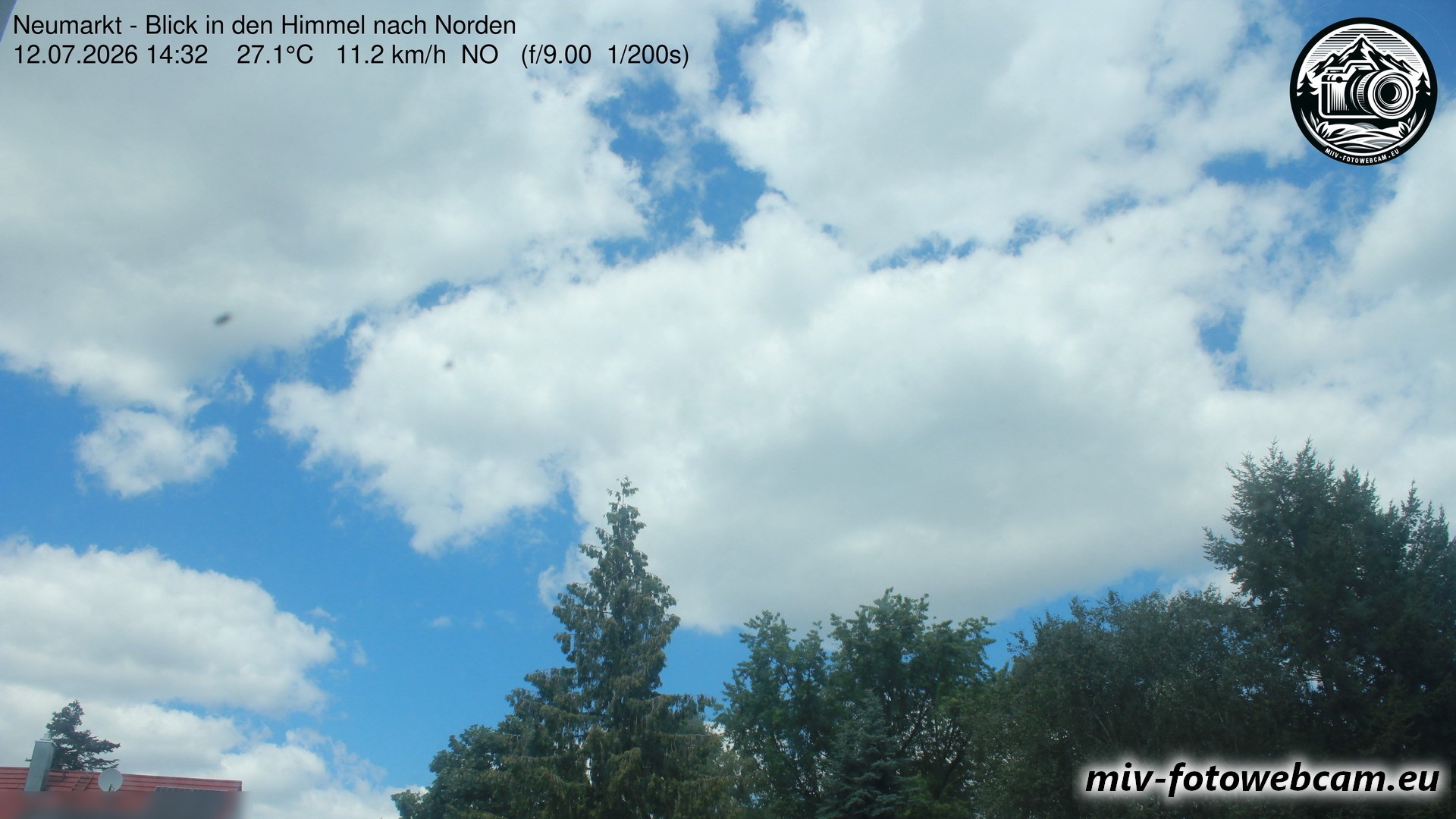 Archiv Foto Neumarkt in der Oberpfalz: Wetter-Webcam Norden