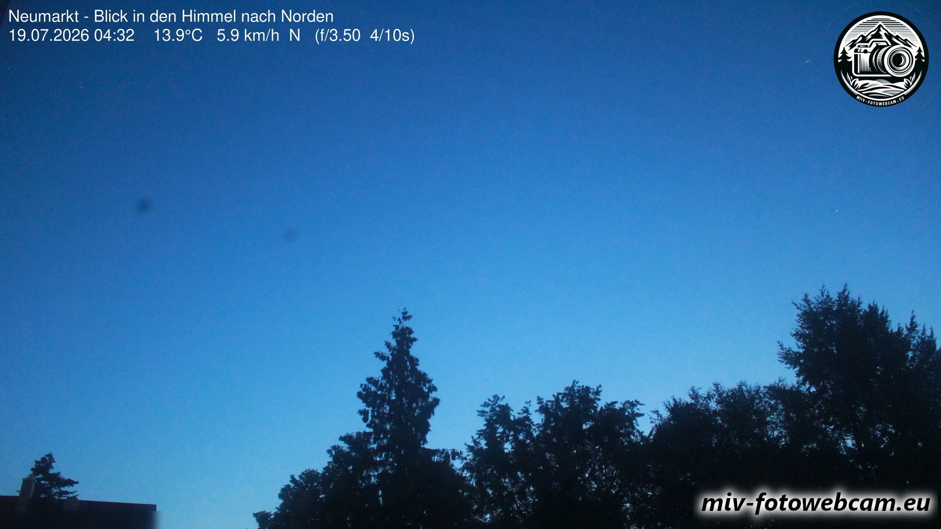 Archiv Foto Neumarkt in der Oberpfalz: Wetter-Webcam Norden