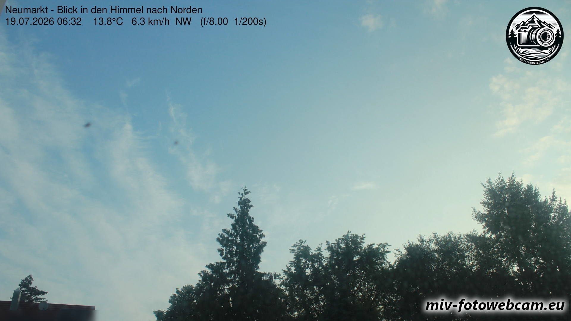 Archiv Foto Neumarkt in der Oberpfalz: Wetter-Webcam Norden