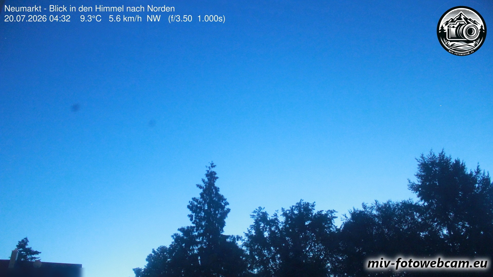 Archiv Foto Neumarkt in der Oberpfalz: Wetter-Webcam Norden