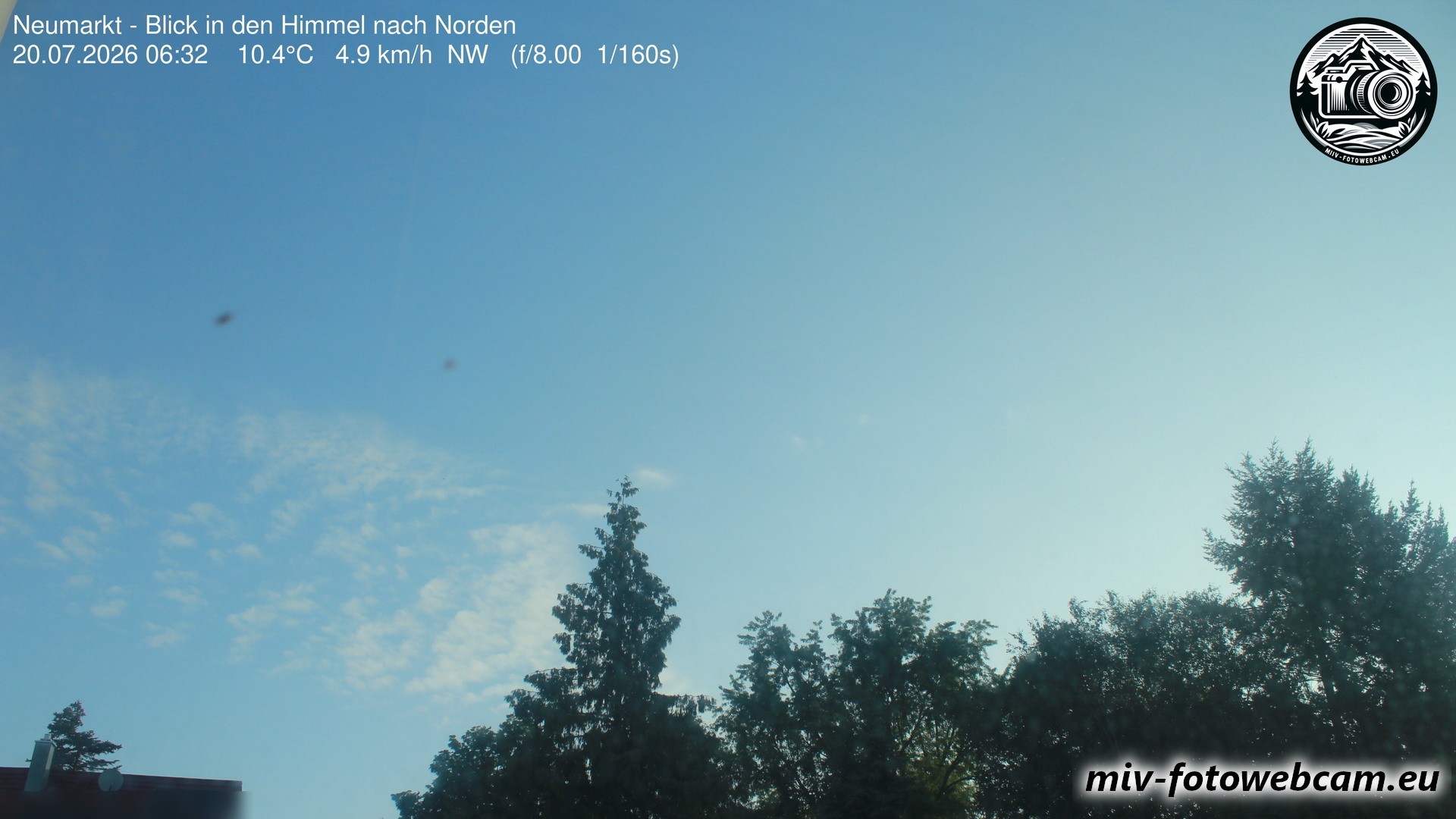 Archiv Foto Neumarkt in der Oberpfalz: Wetter-Webcam Norden