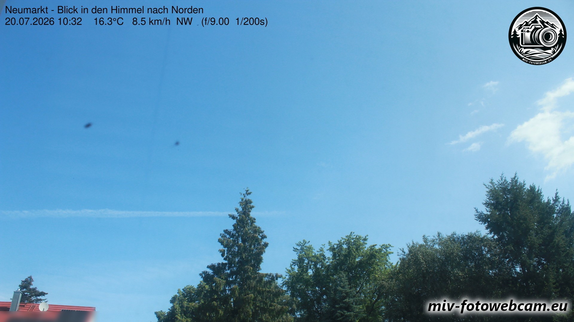 Archiv Foto Neumarkt in der Oberpfalz: Wetter-Webcam Norden