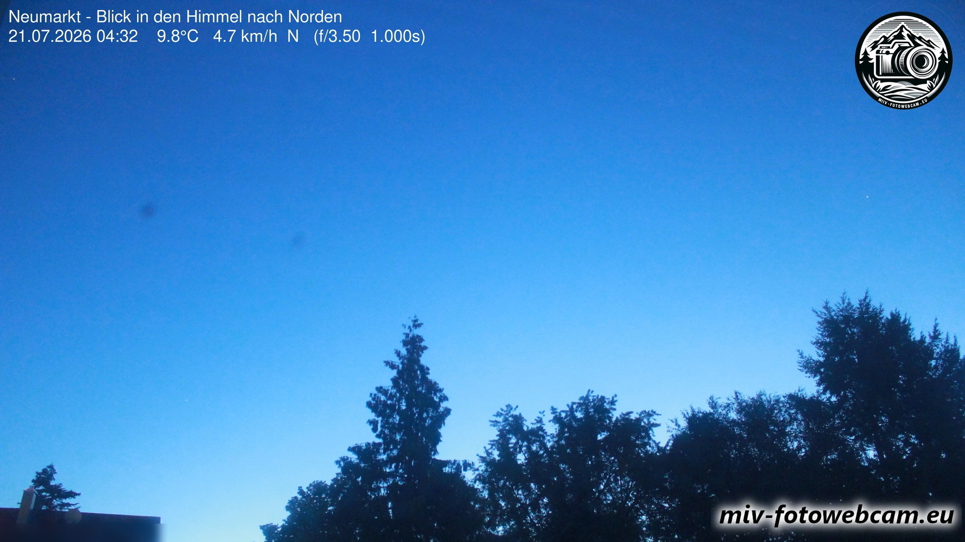 Archiv Foto Neumarkt in der Oberpfalz: Wetter-Webcam Norden