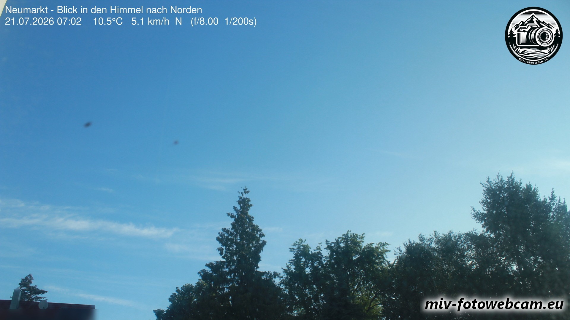 Archiv Foto Neumarkt in der Oberpfalz: Wetter-Webcam Norden