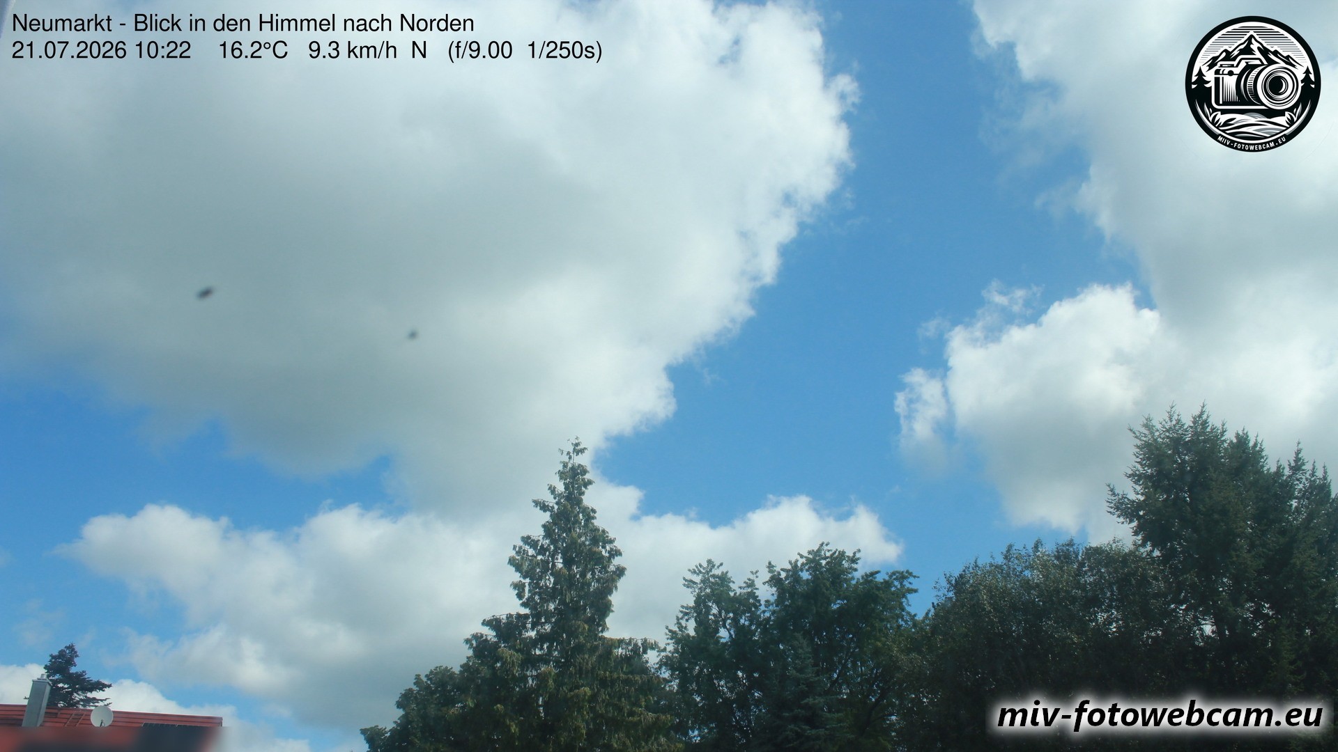 Archiv Foto Neumarkt in der Oberpfalz: Wetter-Webcam Norden