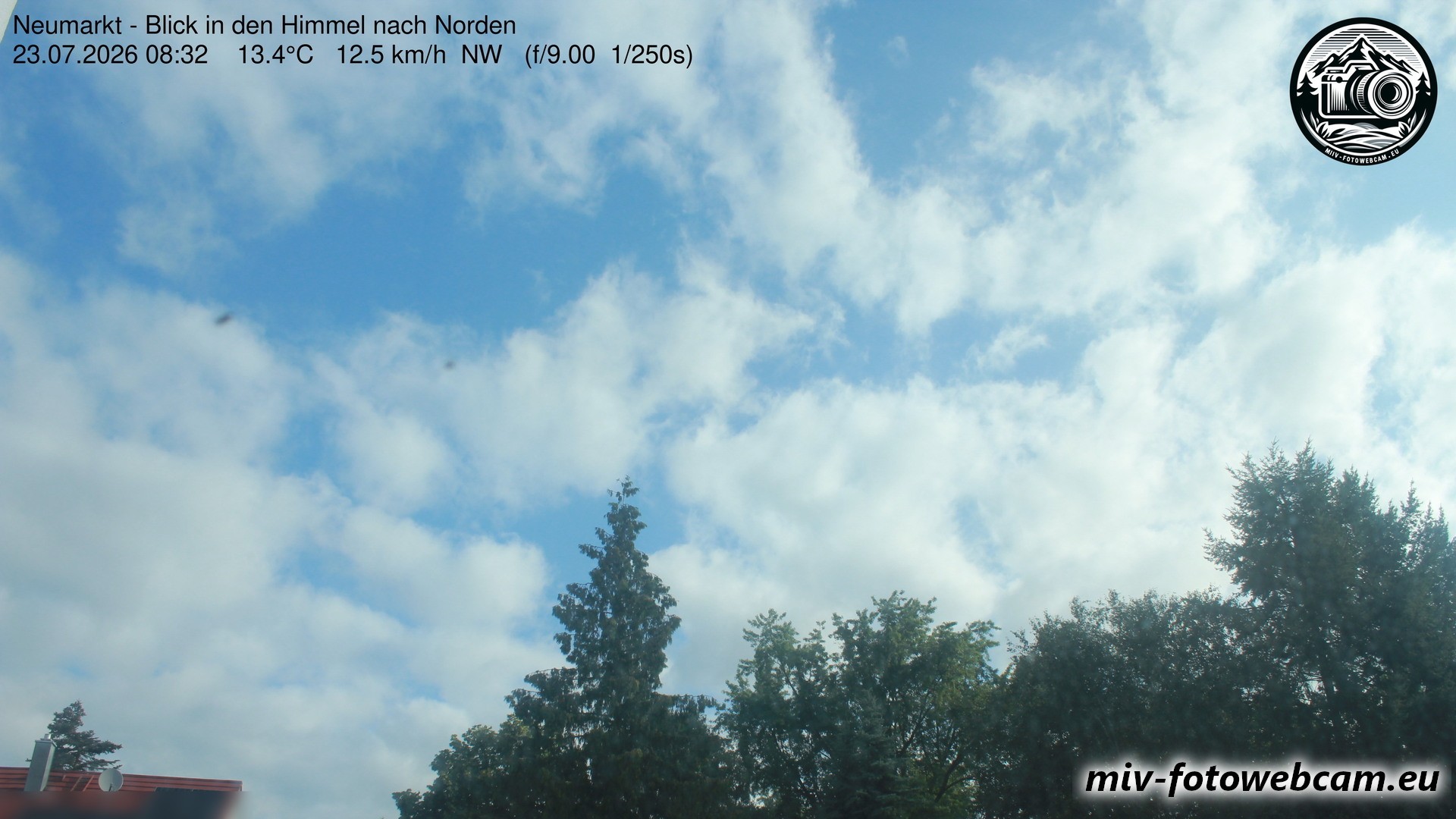 Archiv Foto Neumarkt in der Oberpfalz: Wetter-Webcam Norden