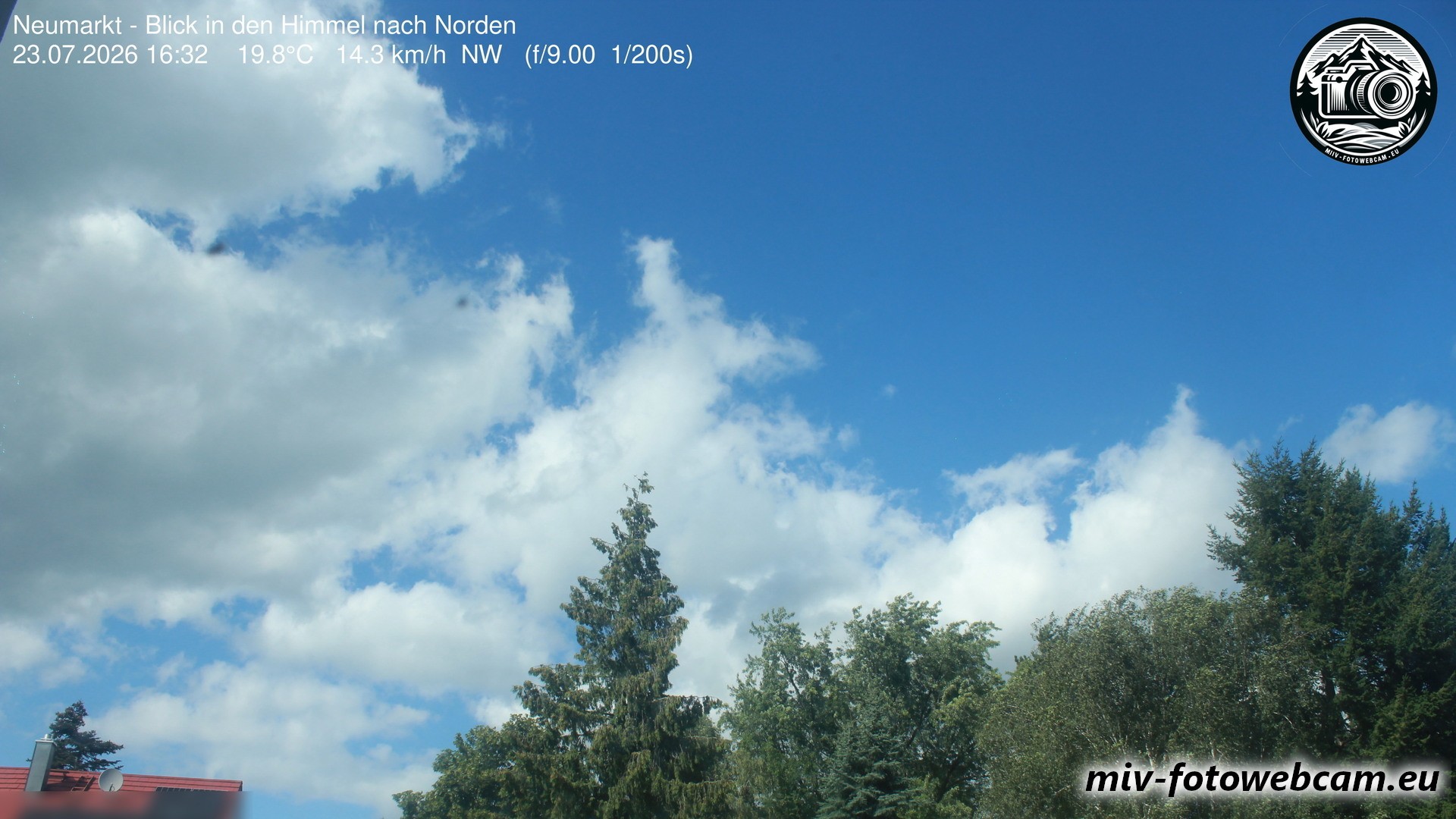 Archiv Foto Neumarkt in der Oberpfalz: Wetter-Webcam Norden