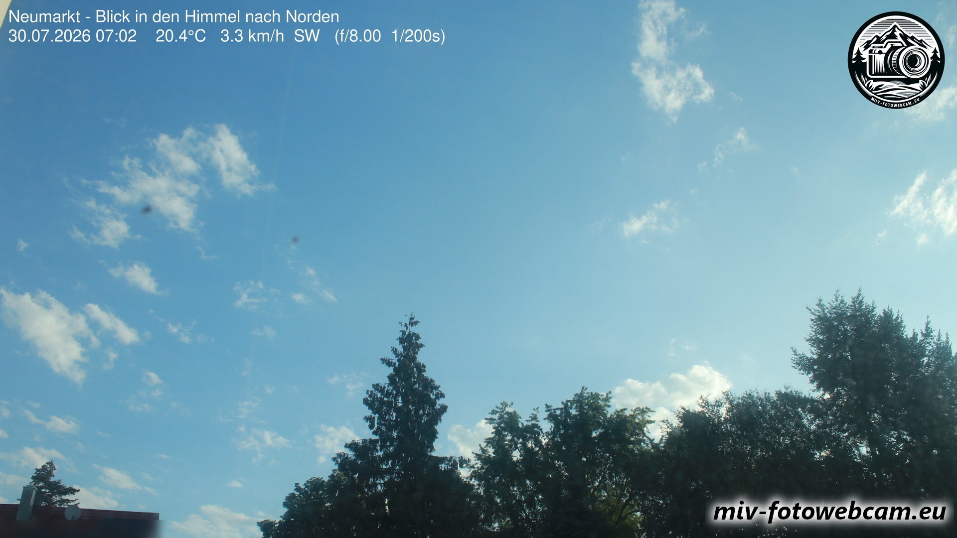 Archiv Foto Neumarkt in der Oberpfalz: Wetter-Webcam Norden