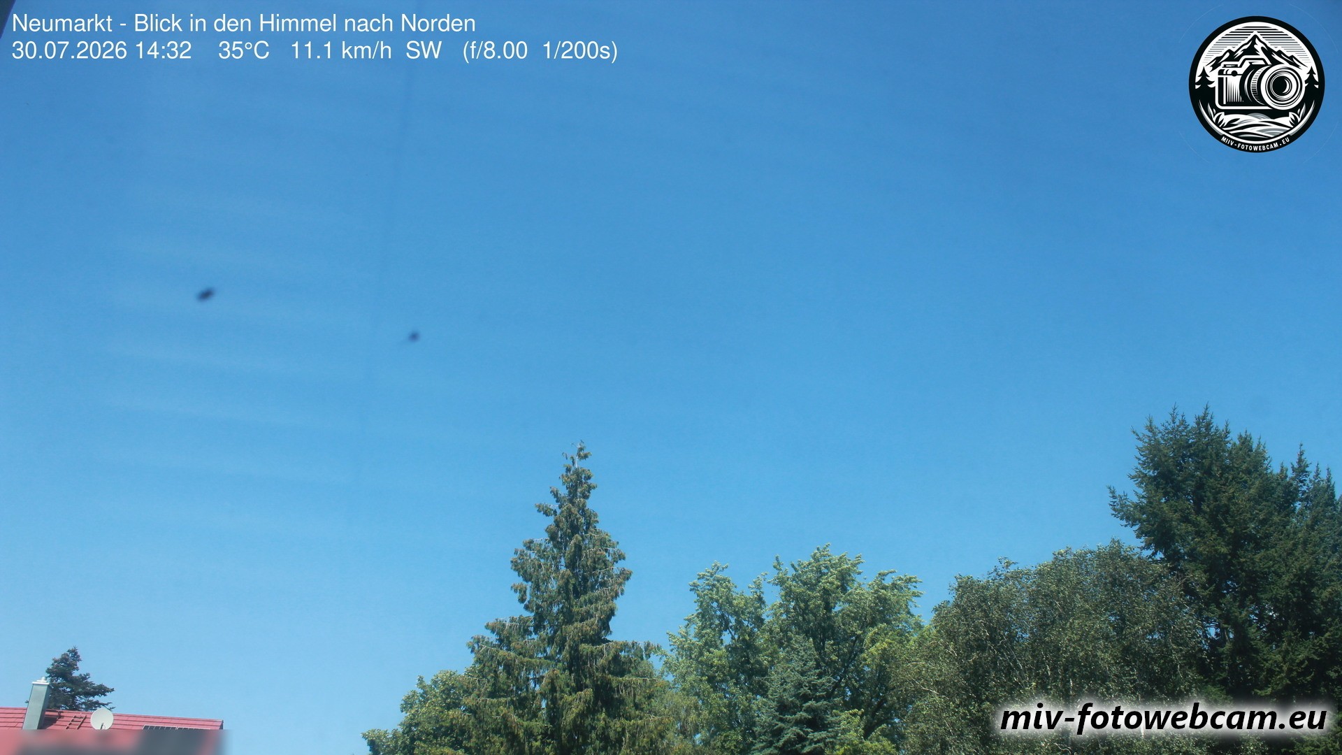Archiv Foto Neumarkt in der Oberpfalz: Wetter-Webcam Norden