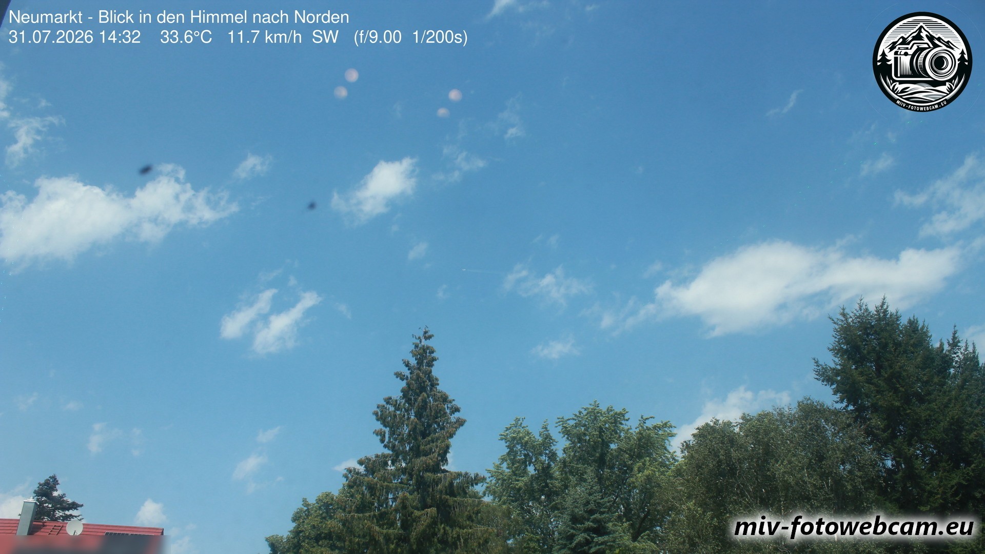 Archiv Foto Neumarkt in der Oberpfalz: Wetter-Webcam Norden