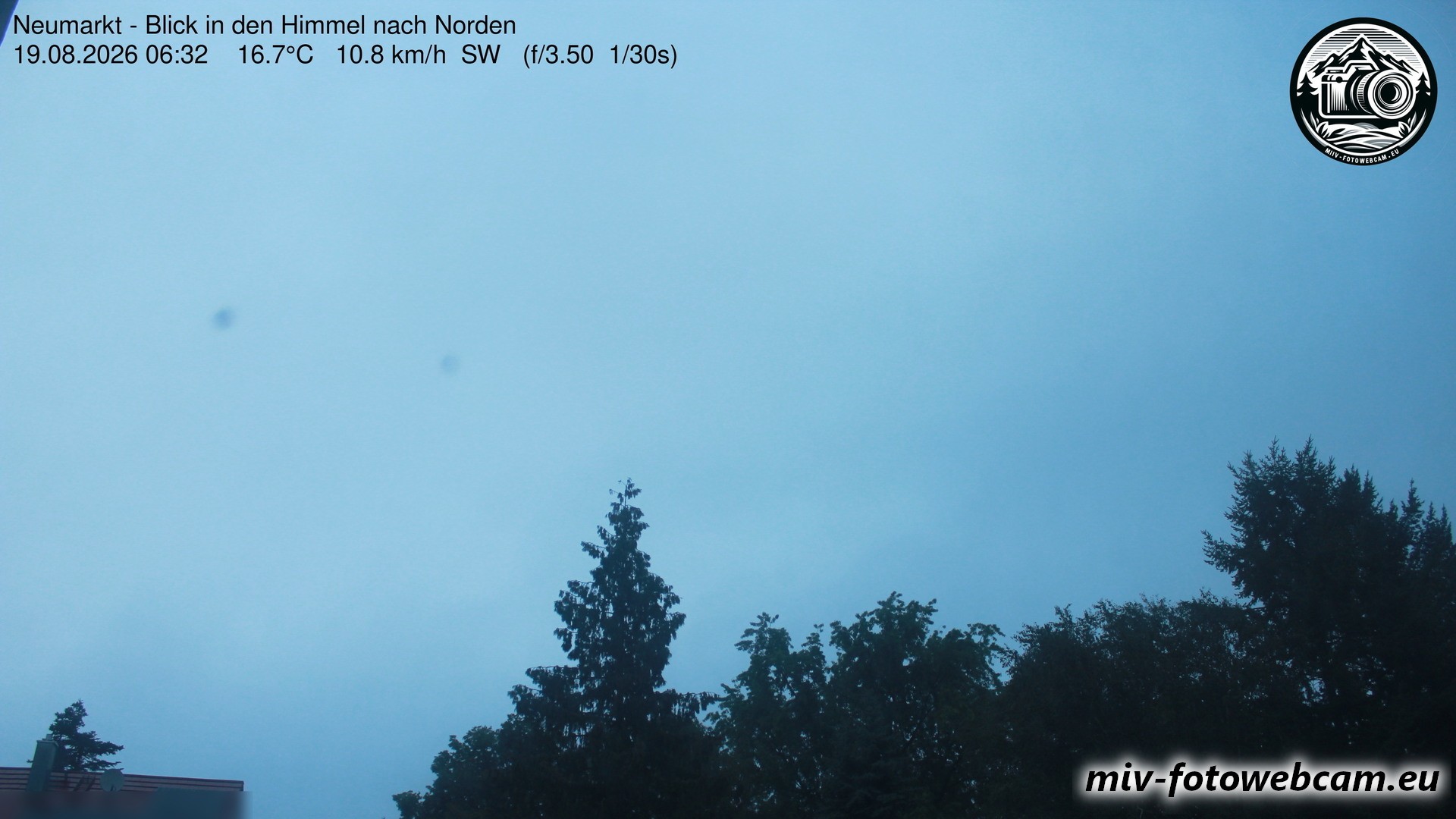 Archiv Foto Neumarkt in der Oberpfalz: Wetter-Webcam Norden