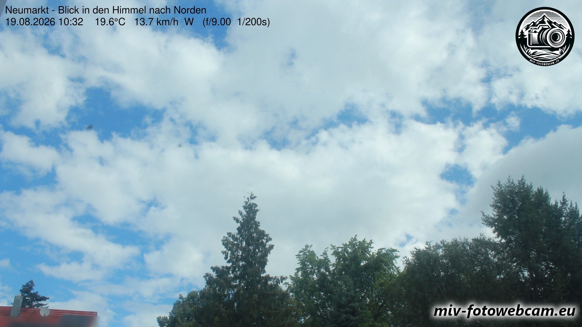 Archiv Foto Neumarkt in der Oberpfalz: Wetter-Webcam Norden