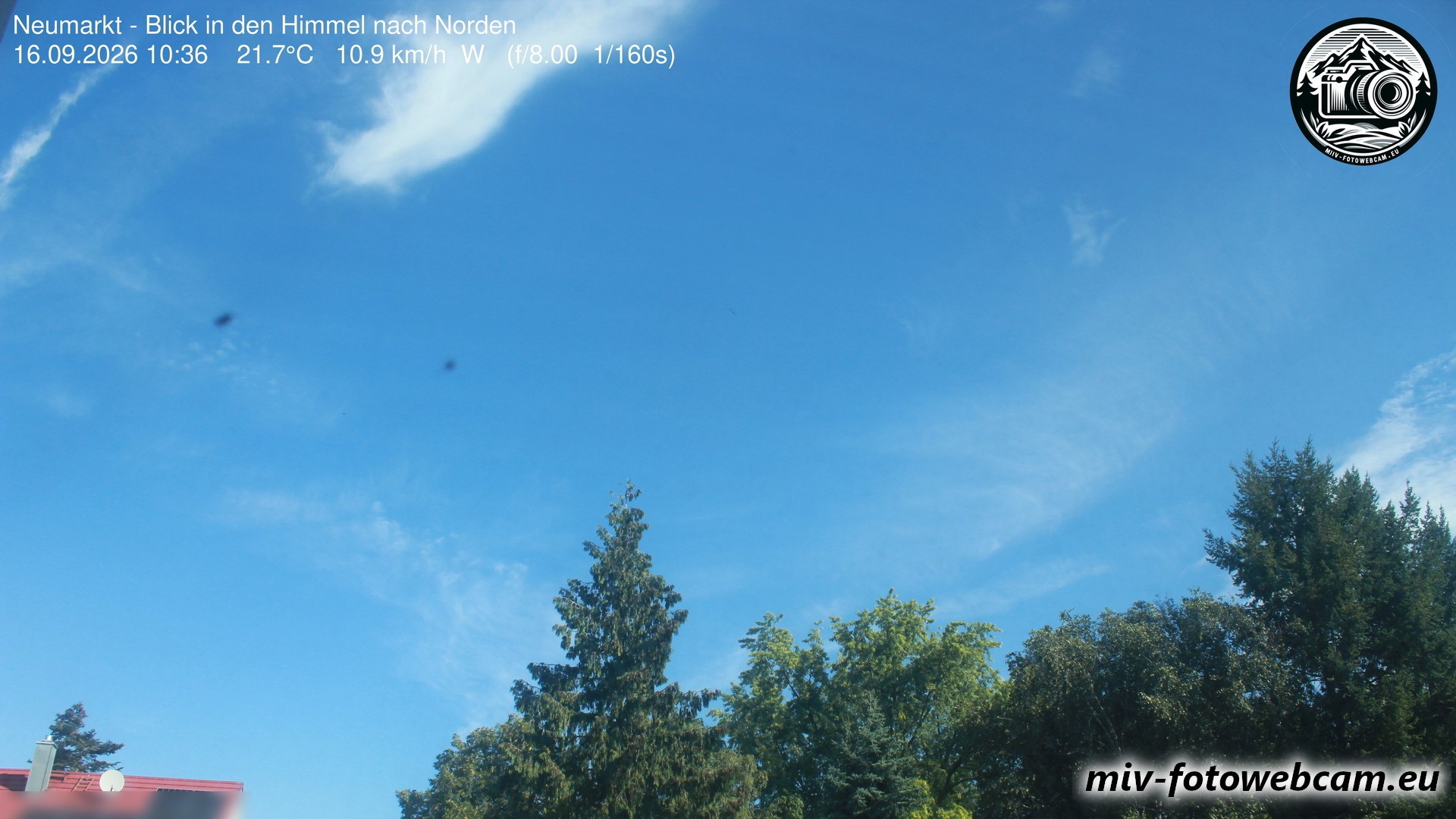 Archiv Foto Neumarkt in der Oberpfalz: Wetter-Webcam Norden