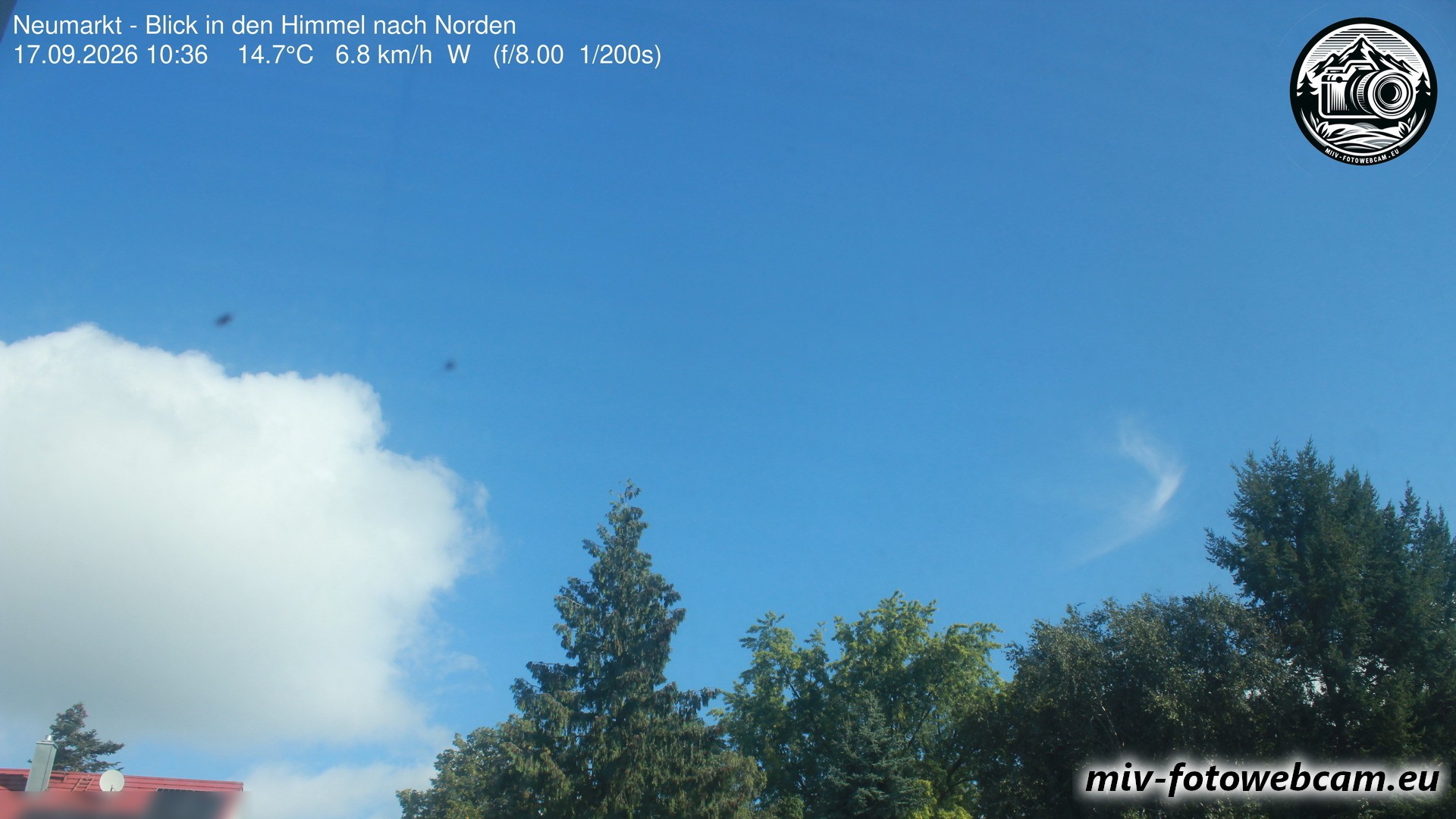 Archiv Foto Neumarkt in der Oberpfalz: Wetter-Webcam Norden