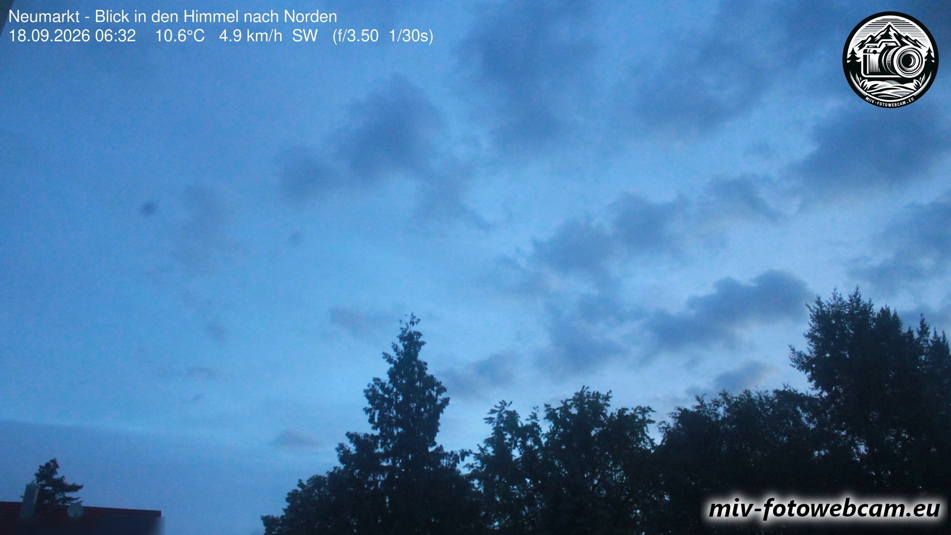 Archiv Foto Neumarkt in der Oberpfalz: Wetter-Webcam Norden