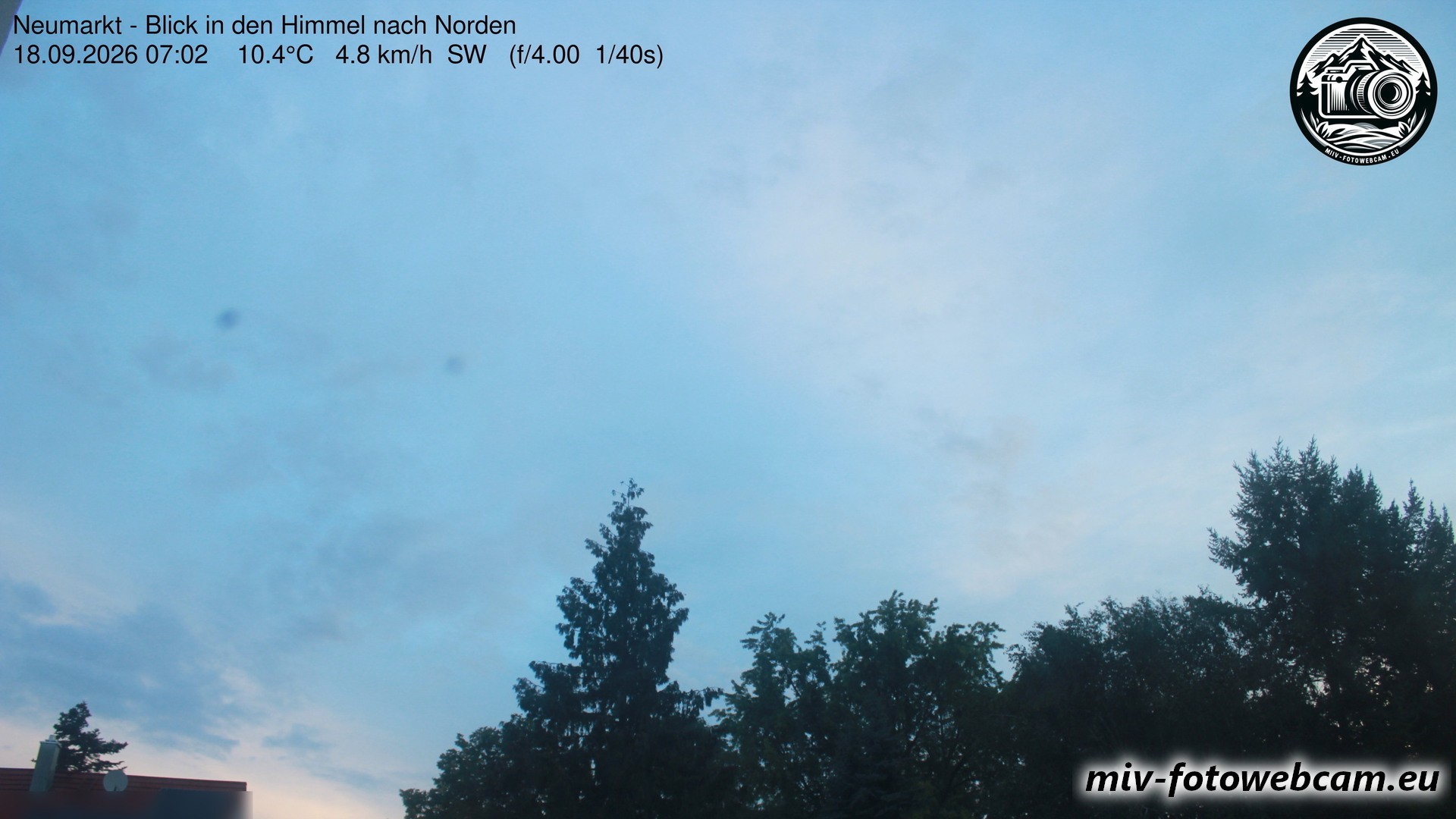 Archiv Foto Neumarkt in der Oberpfalz: Wetter-Webcam Norden