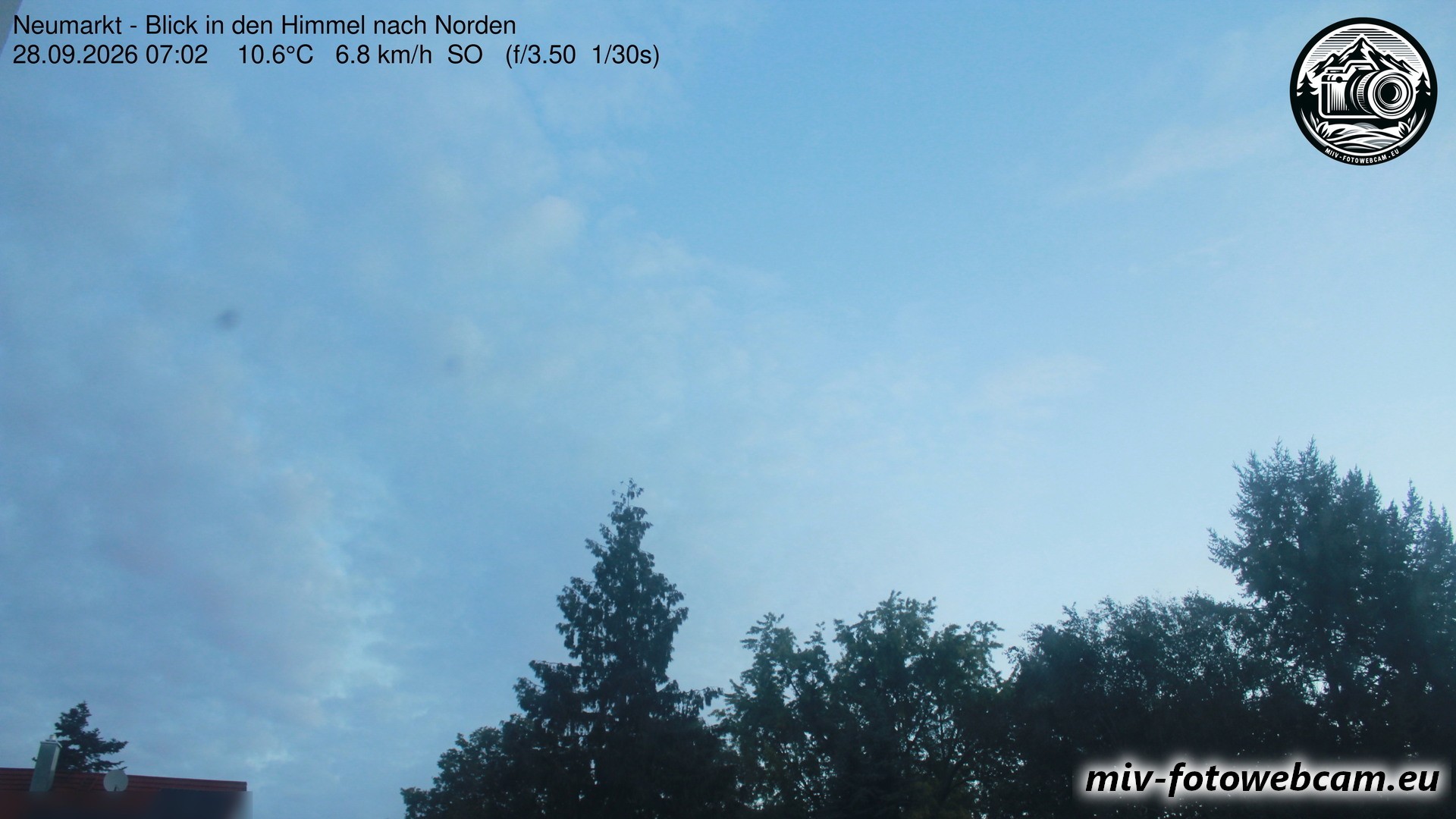 Archiv Foto Neumarkt in der Oberpfalz: Wetter-Webcam Norden
