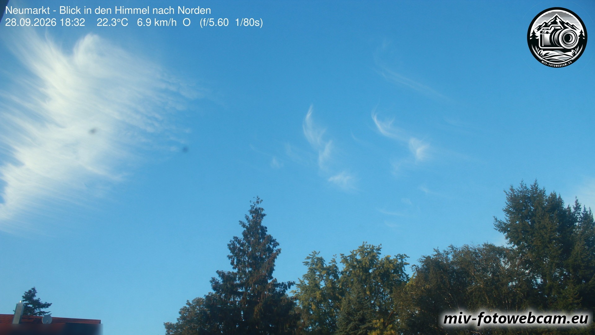 Archiv Foto Neumarkt in der Oberpfalz: Wetter-Webcam Norden
