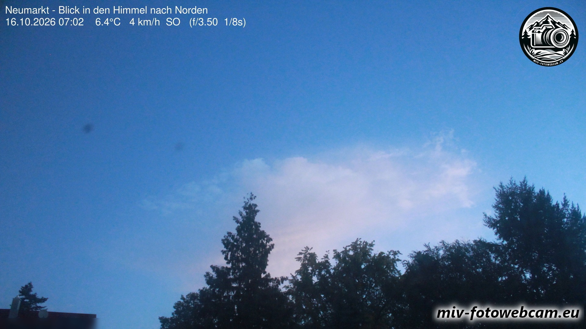 Archiv Foto Neumarkt in der Oberpfalz: Wetter-Webcam Norden