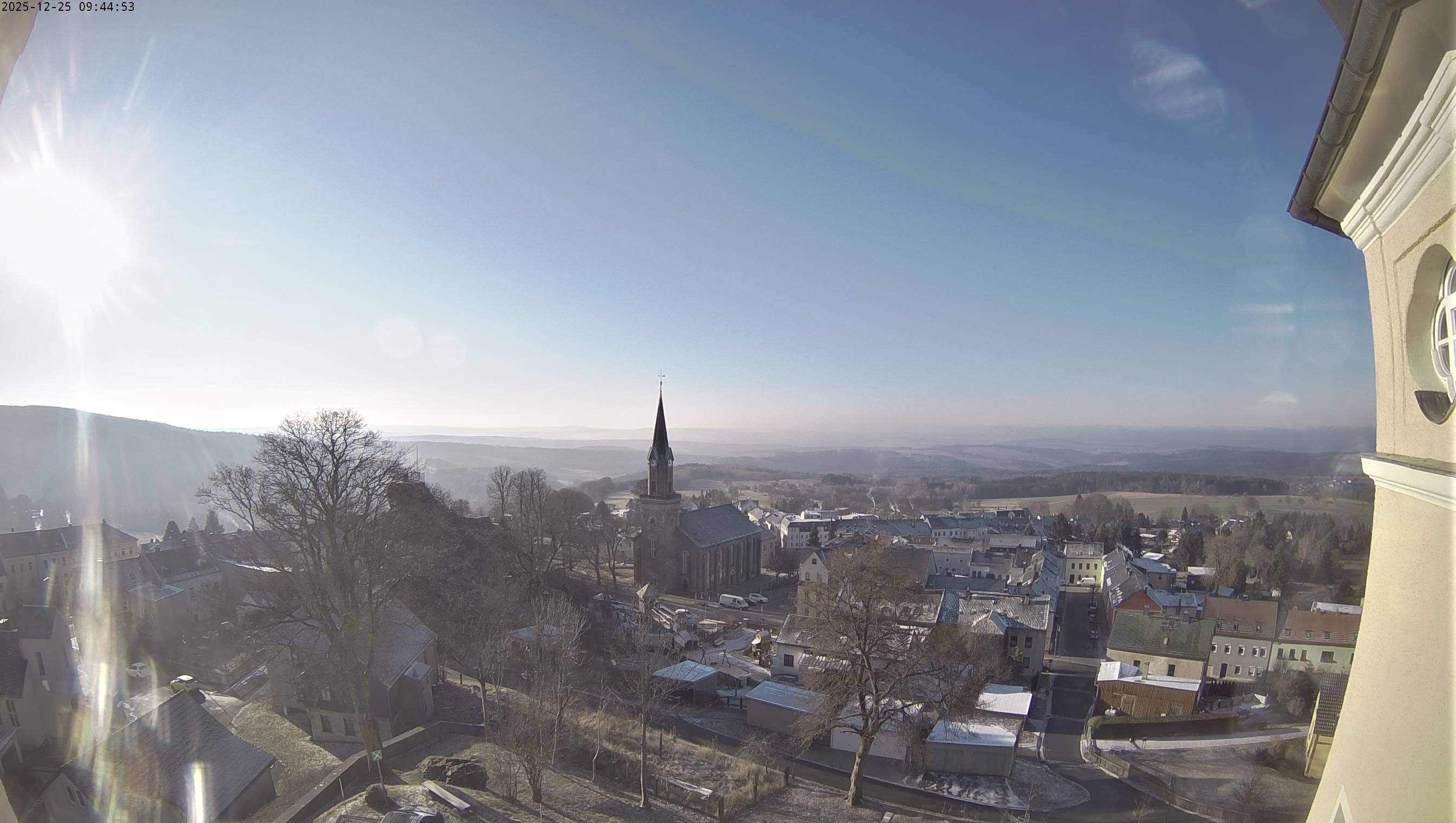Archiv Foto Webcam Schöneck im Vogtland: Blick über den Ort