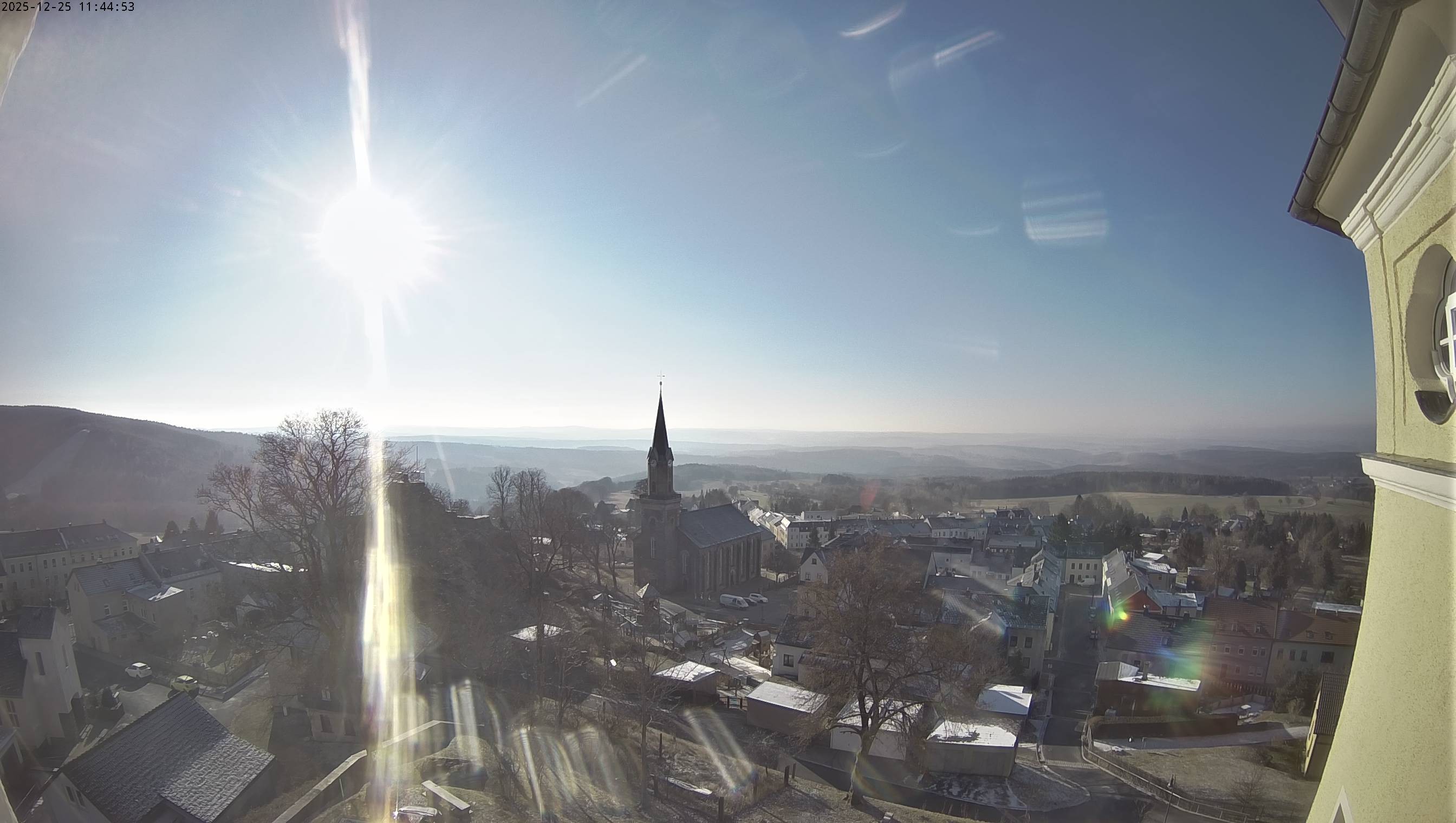 Archiv Foto Webcam Schöneck im Vogtland: Blick über den Ort
