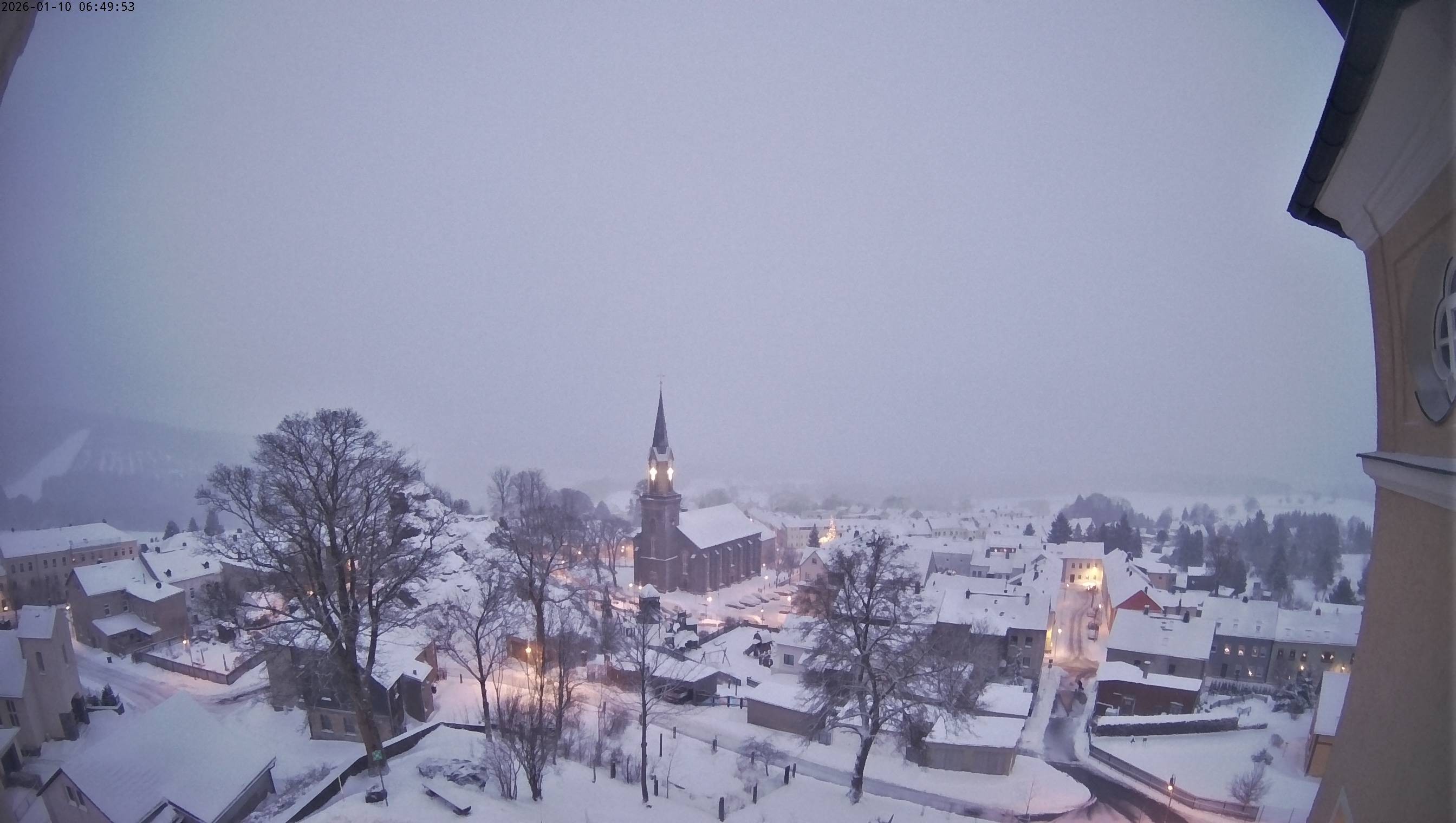 Archived image Webcam Schöneck - View Church