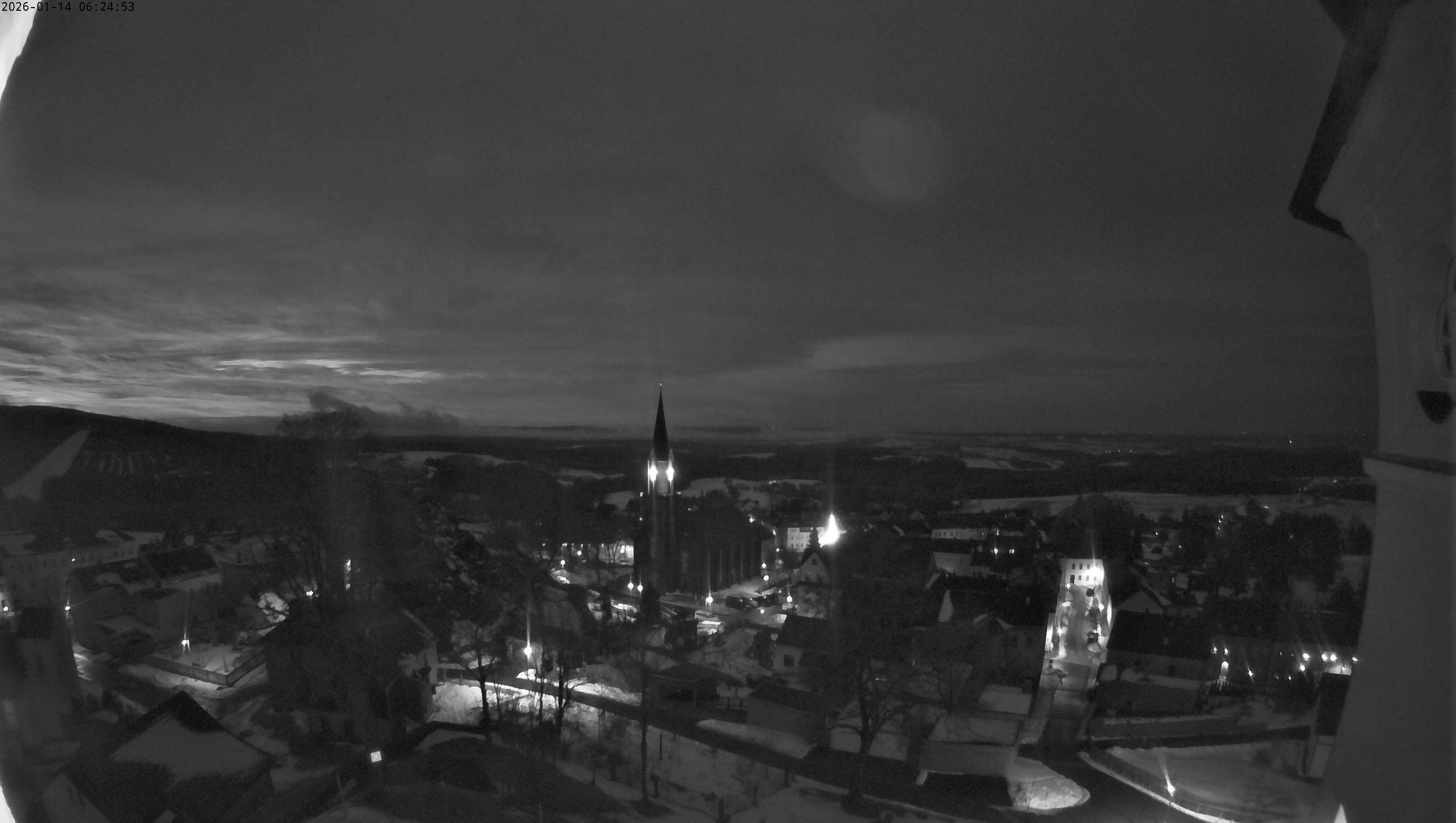 Archiv Foto Webcam Schöneck im Vogtland: Blick über den Ort