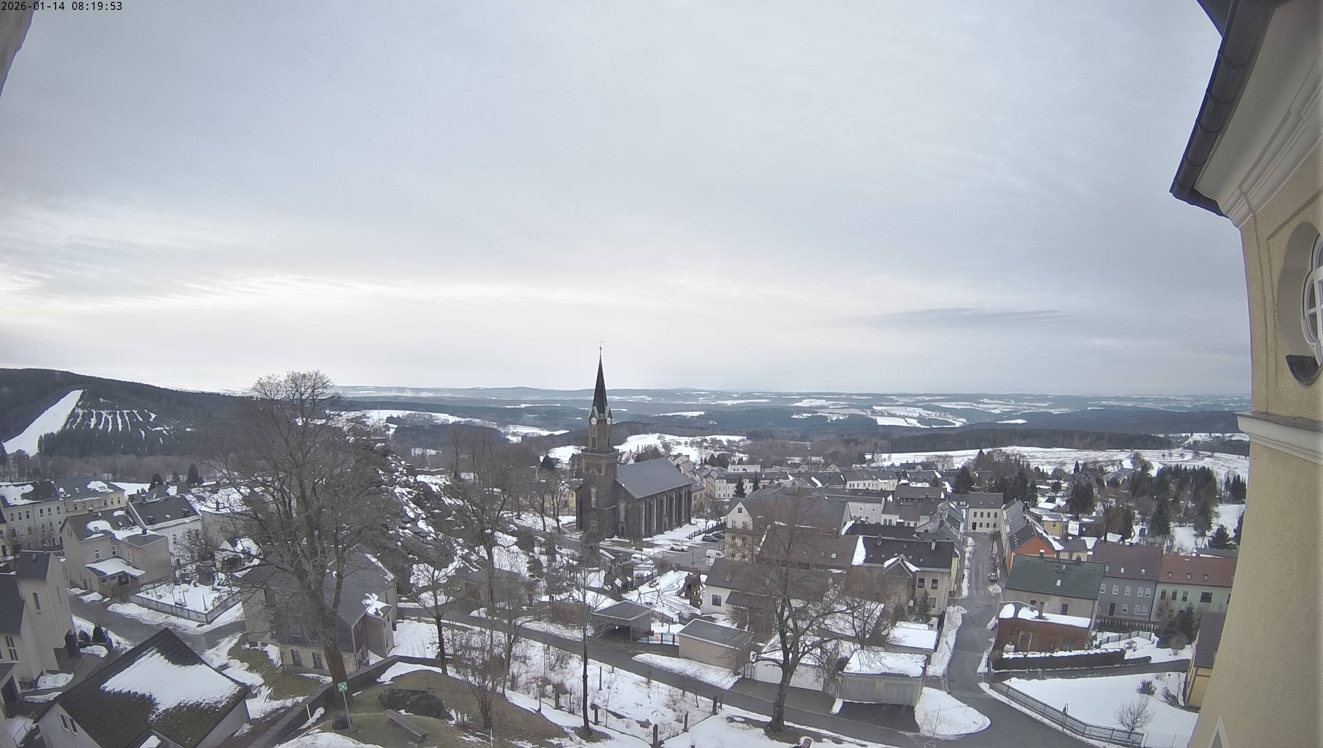 Archiv Foto Webcam Schöneck im Vogtland: Blick über den Ort