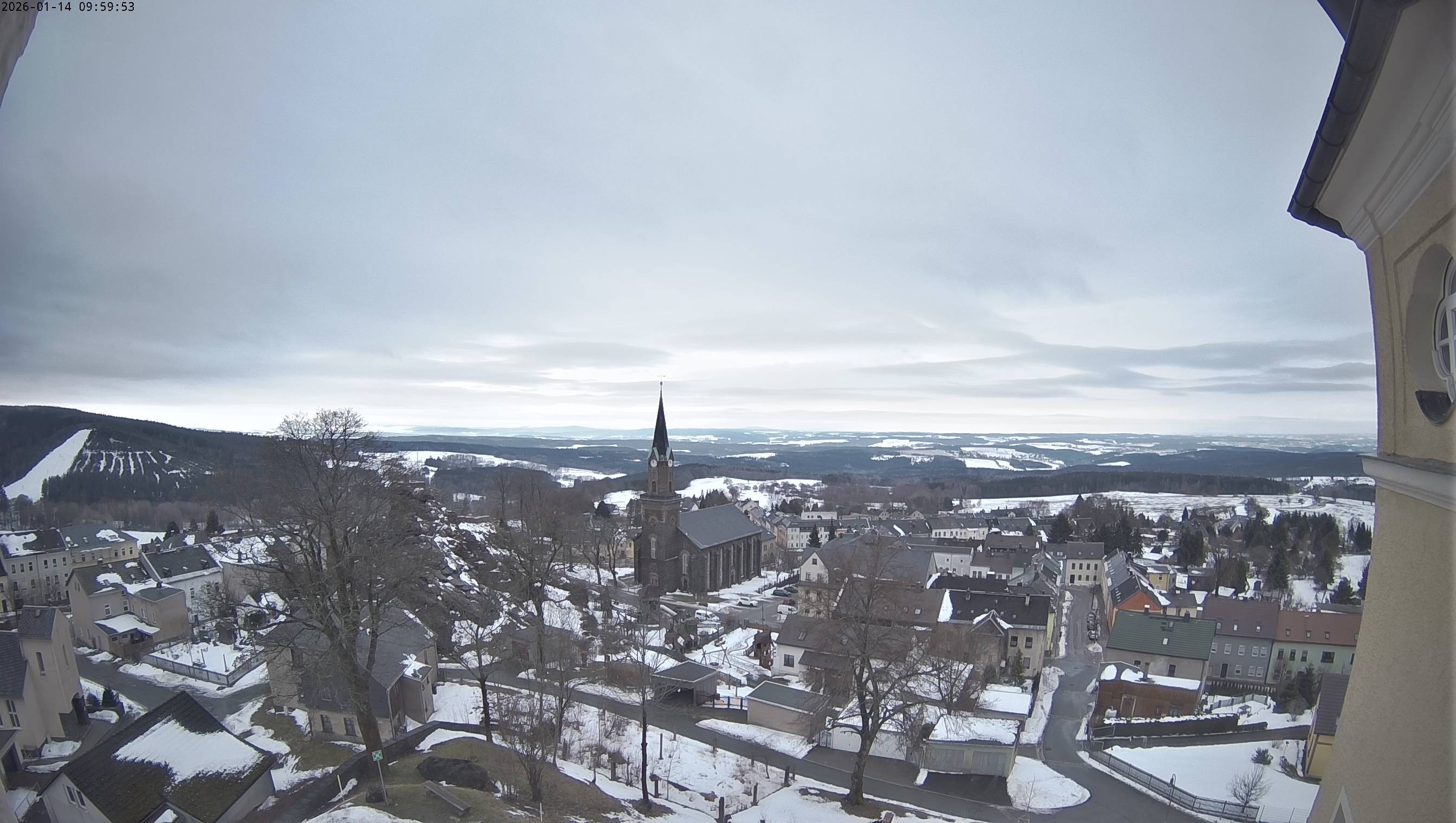 Archiv Foto Webcam Schöneck im Vogtland: Blick über den Ort
